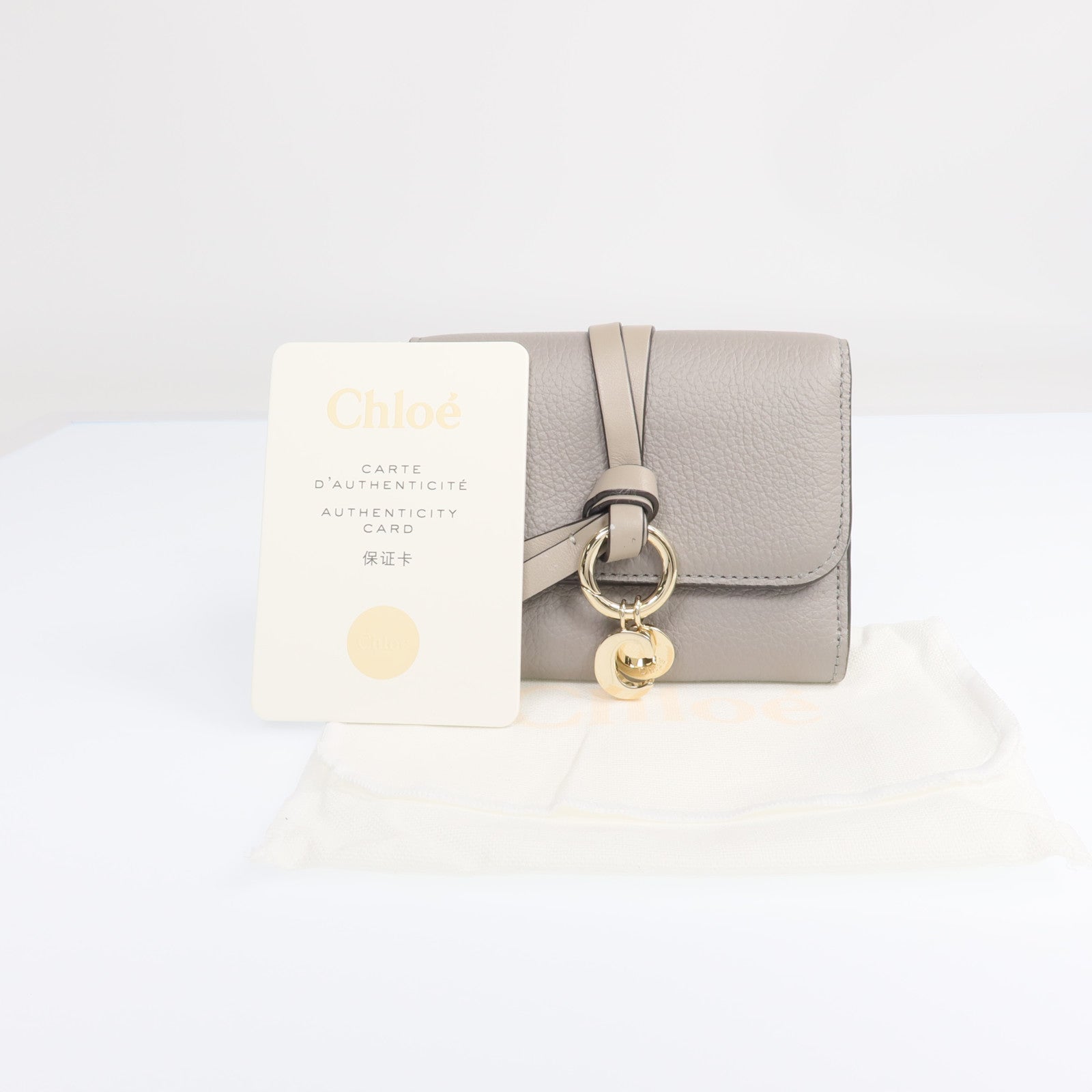 Chloe 牛皮皮革Wallet金扣錢包