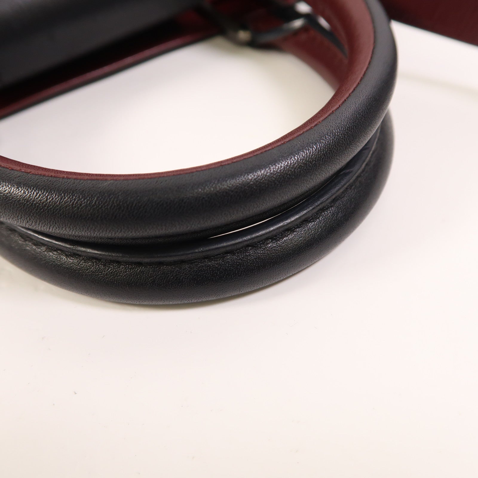 CHANEL 牛皮皮革2 Way Shoulder銀扣手挽肩背兩用袋