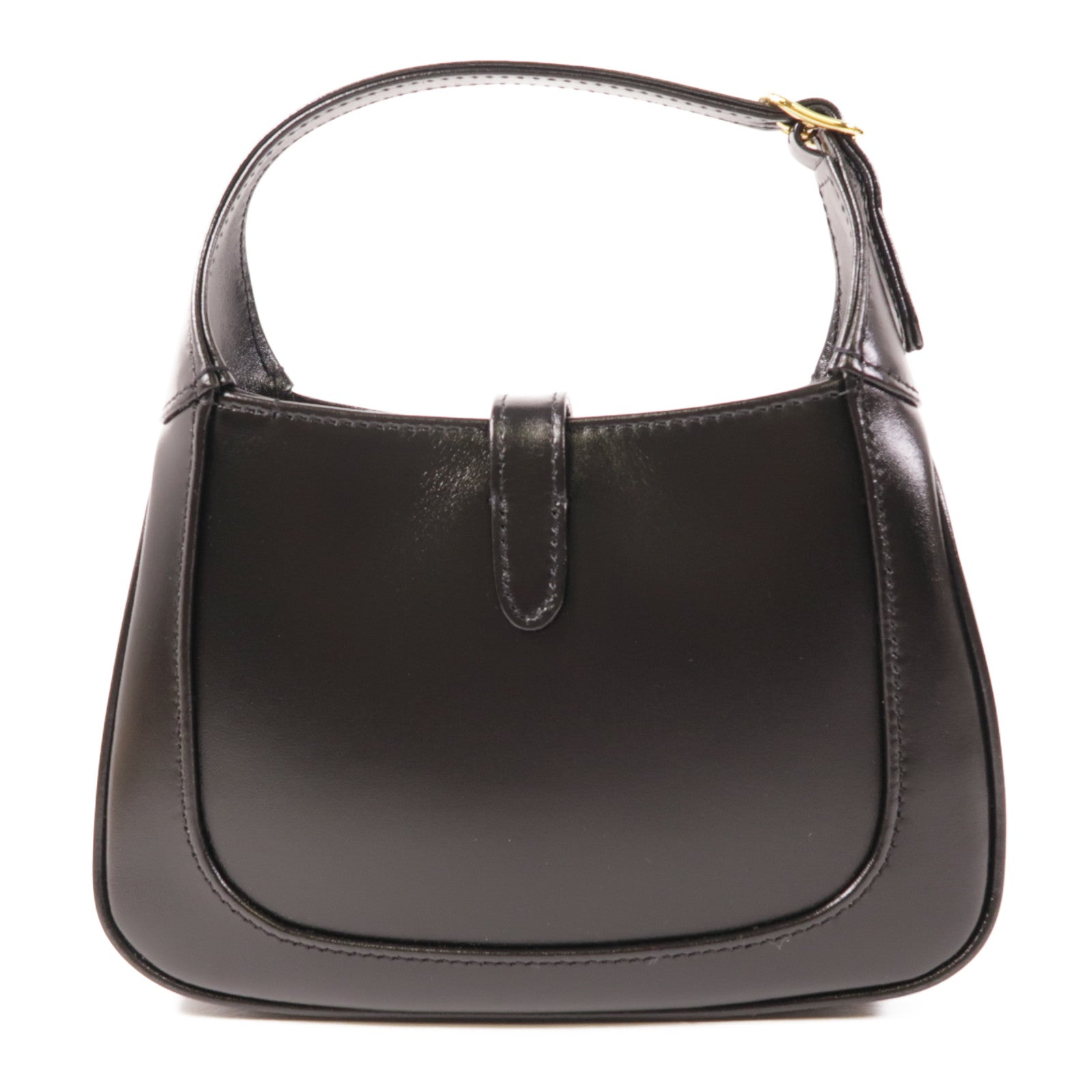 GUCCI GG GHW Jackie 1961 2 Way Shoulder Handbag 637091 10O0G Leather Black