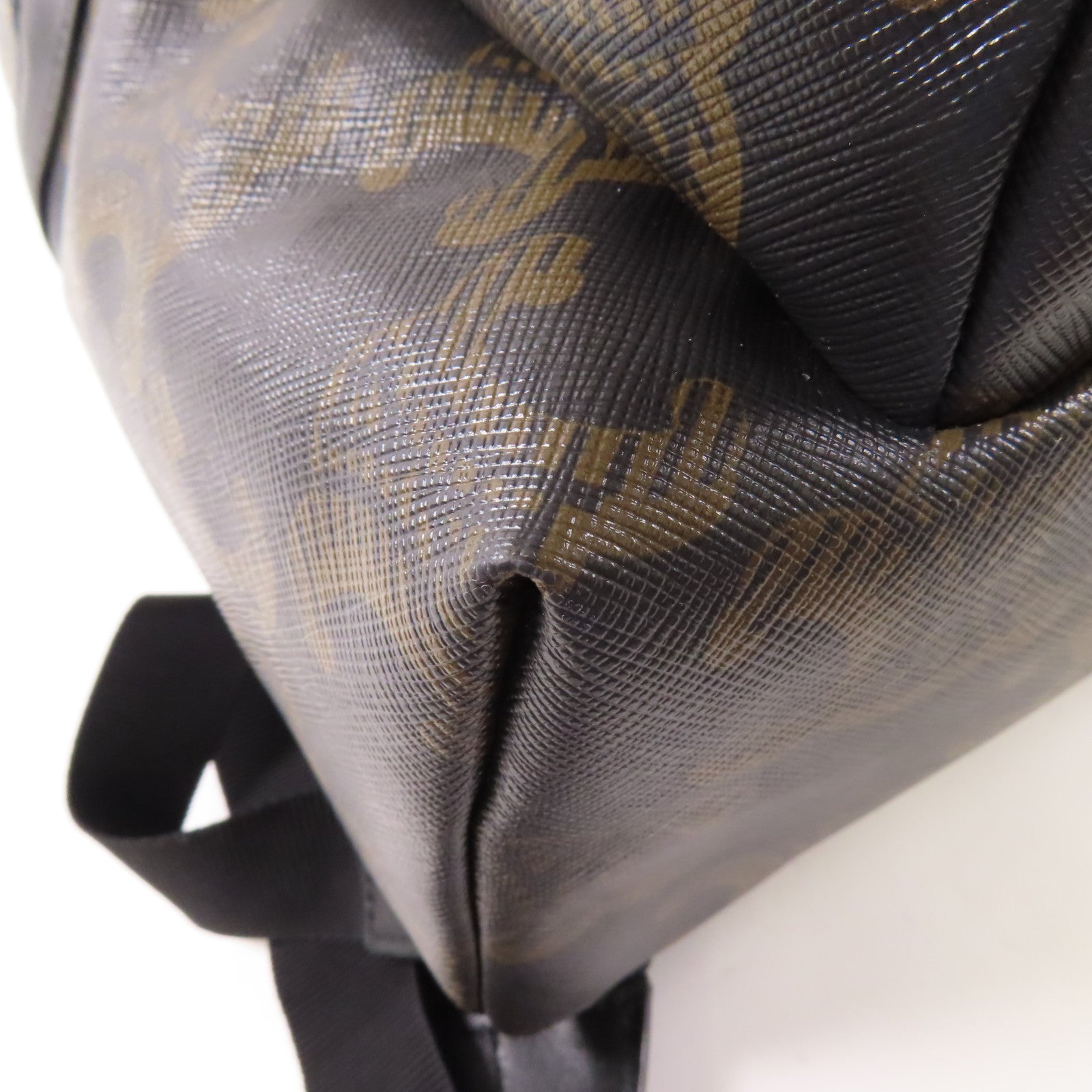 CELINE 【激減優惠】塗層帆布Triomphe Backpack銀扣背包