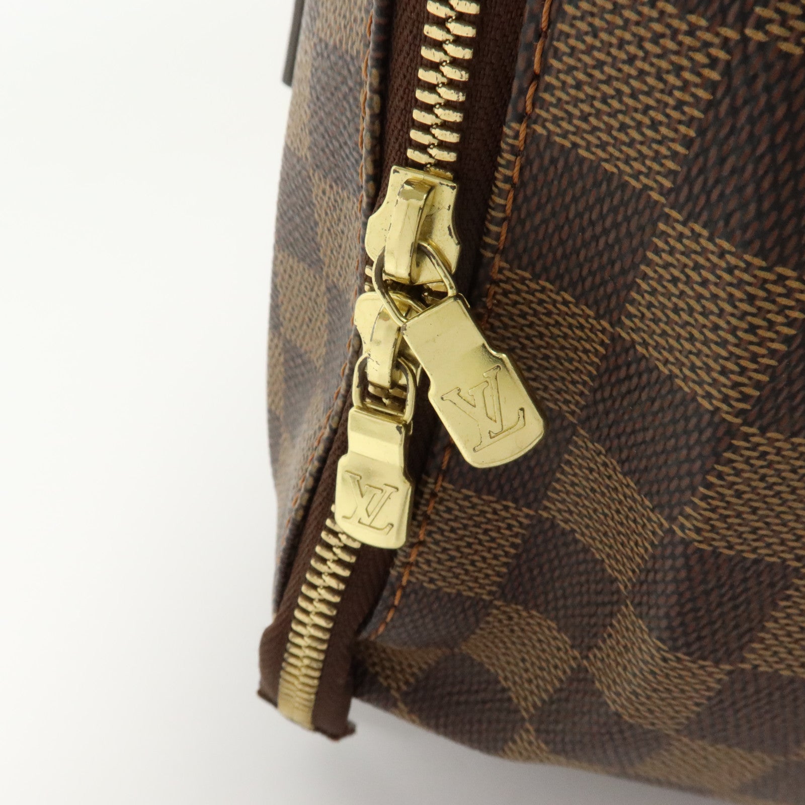 LOUIS VUITTON Damier Belem PM金扣手挽袋