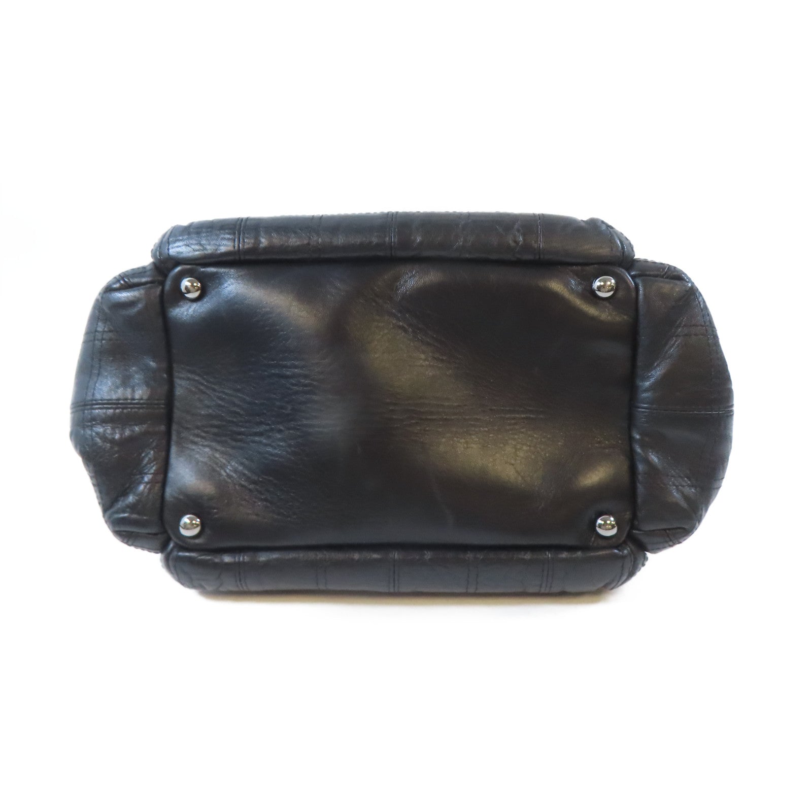 CHANEL 牛皮皮革Shoulder Bag銀扣鏈帶肩背袋黑色