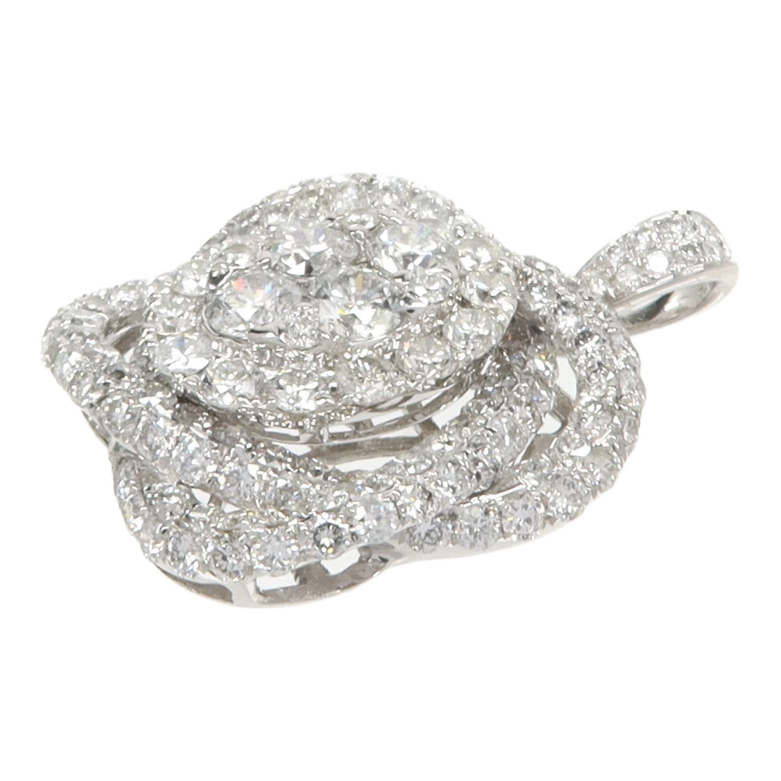 JEWELRY 18K白金Diamond Pendant Top鑽石吊墜