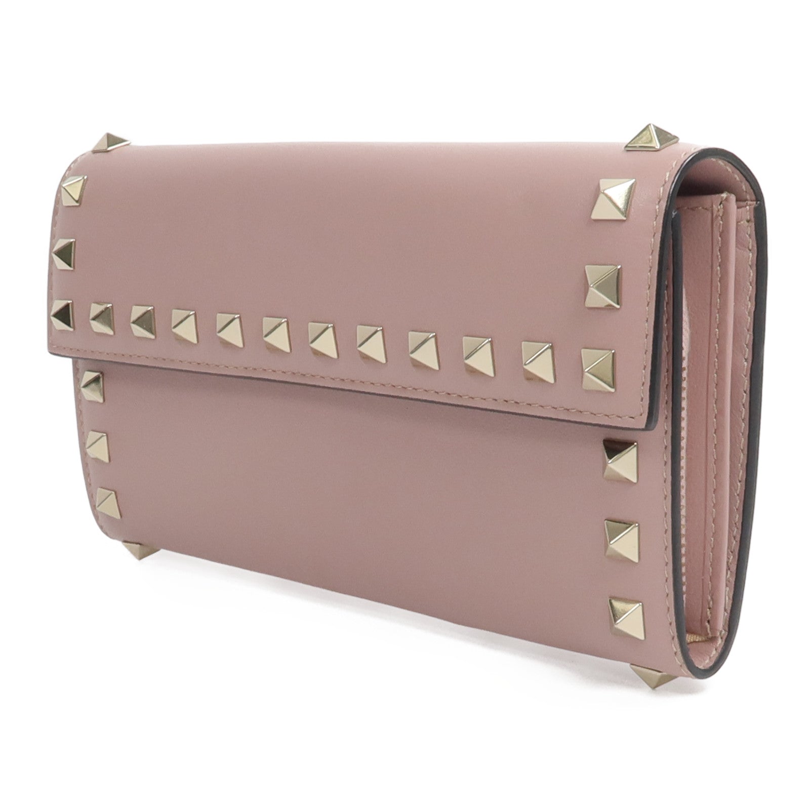 Valentino 牛皮皮革Rockstud Wristlet Wallet長錢包