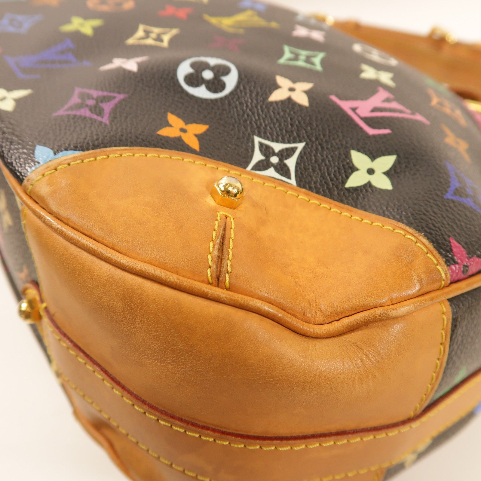 LOUIS VUITTON Monogram Multicolore Greta金扣肩背袋