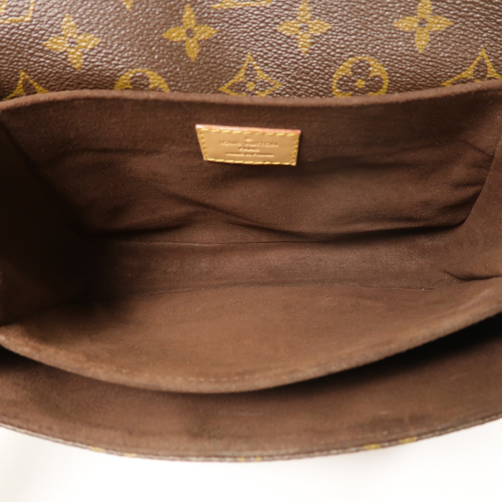 LOUIS VUITTON Monogram Pochette Metis金扣手挽肩背兩用袋棕色