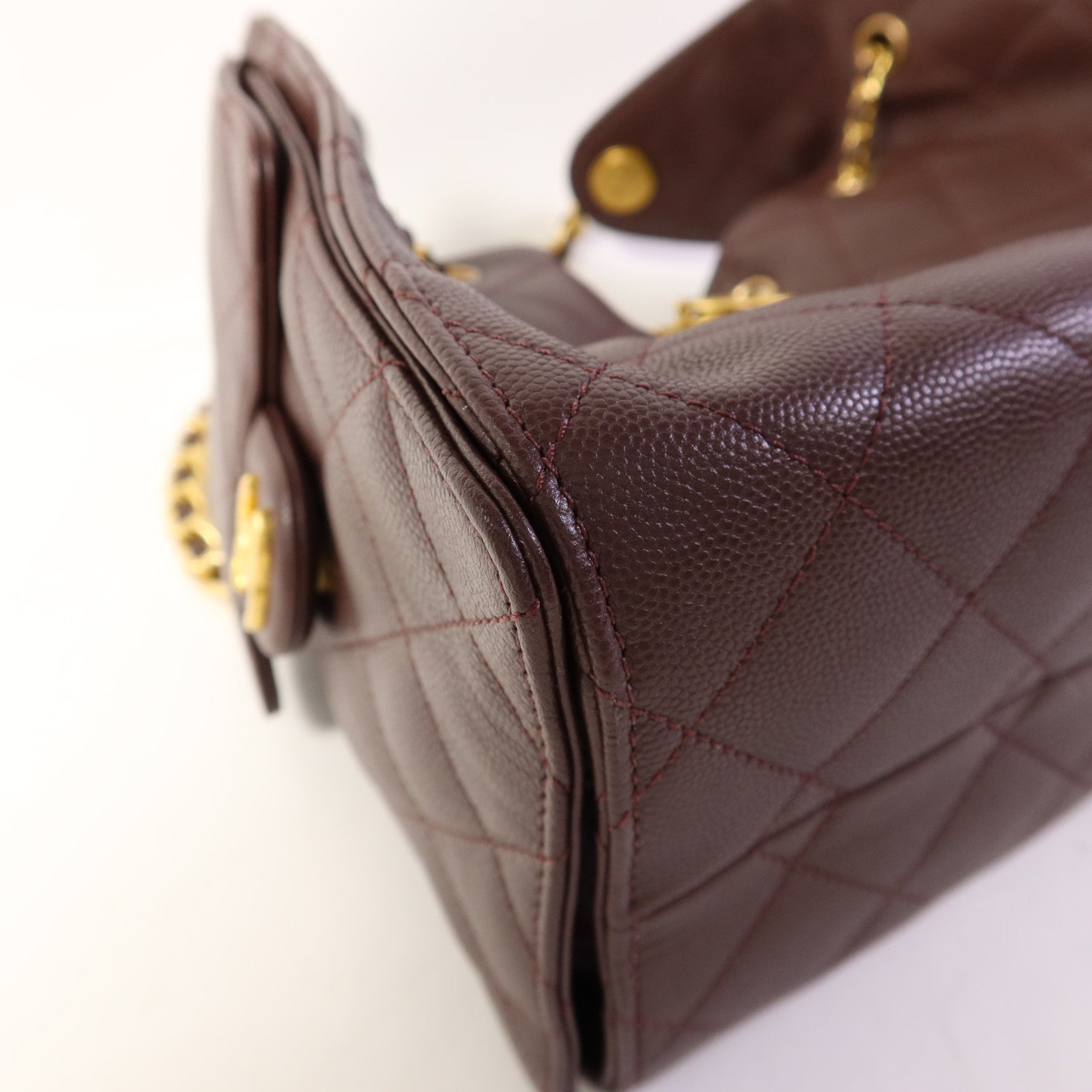 CHANEL 牛皮皮革Chanel 25 Small金扣鏈帶肩背袋