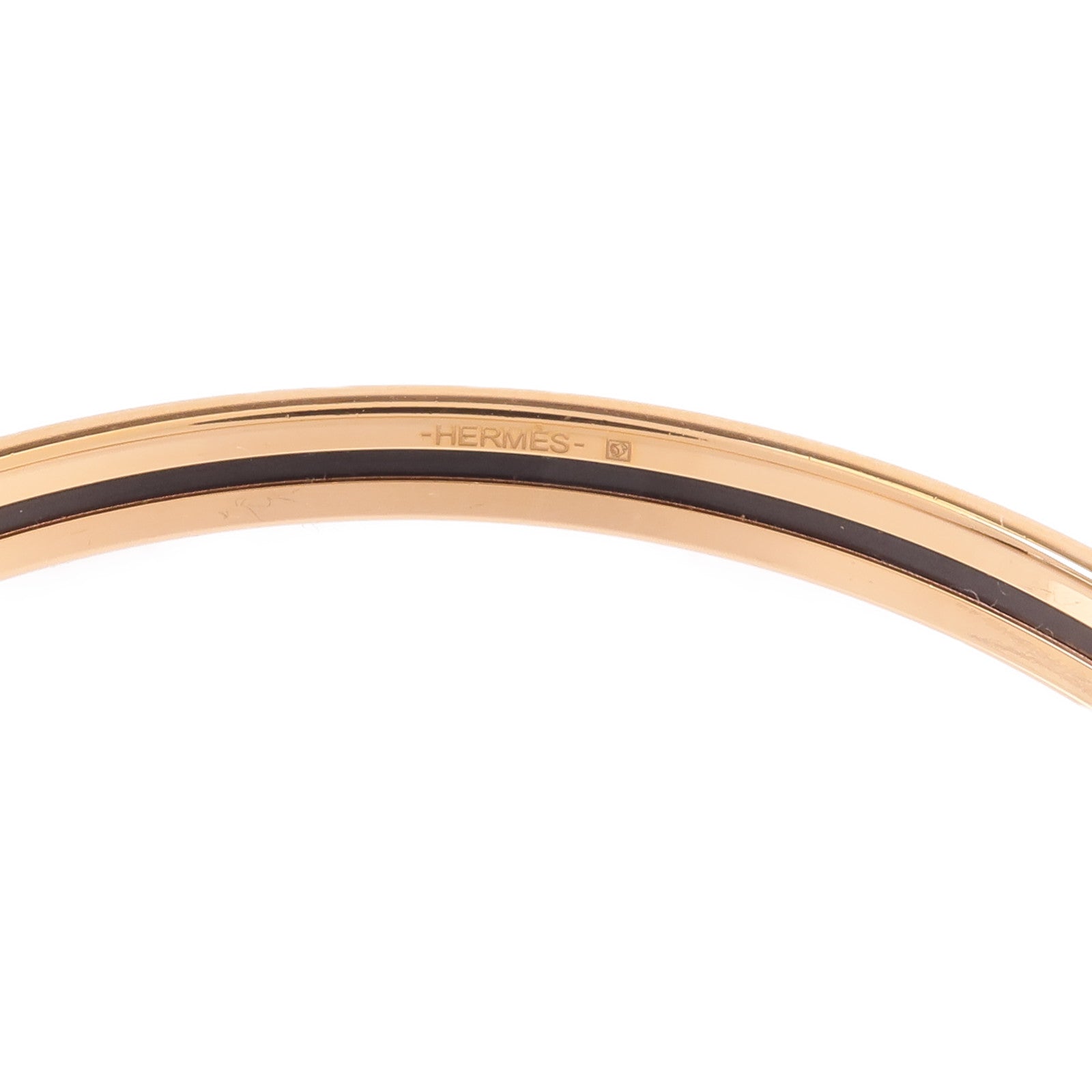HERMES 金屬/琺瑯Tresse de Coeur Bangle手鐲Faubourg