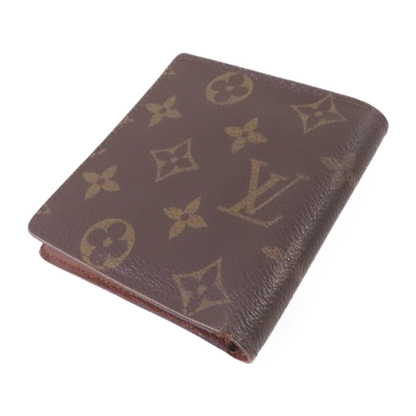 LOUIS VUITTON Monogram Porte Billet 6 Carte Credit Wallet短錢包啡色