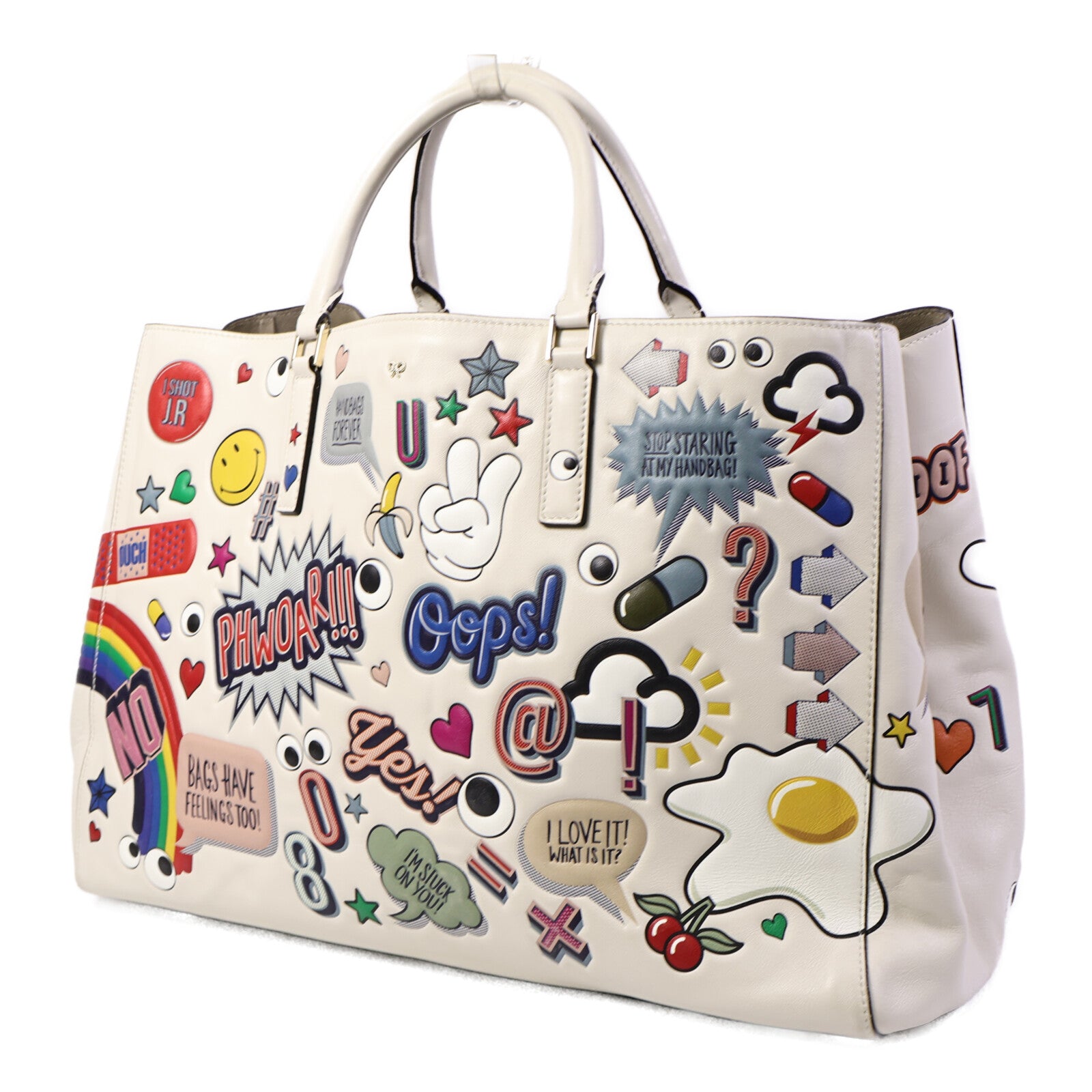 ANYA HINDMARCH 牛皮皮革Tote Bag手挽袋