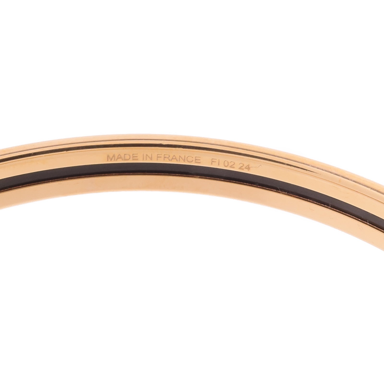 HERMES 金屬/琺瑯Tresse de Coeur Bangle手鐲Faubourg