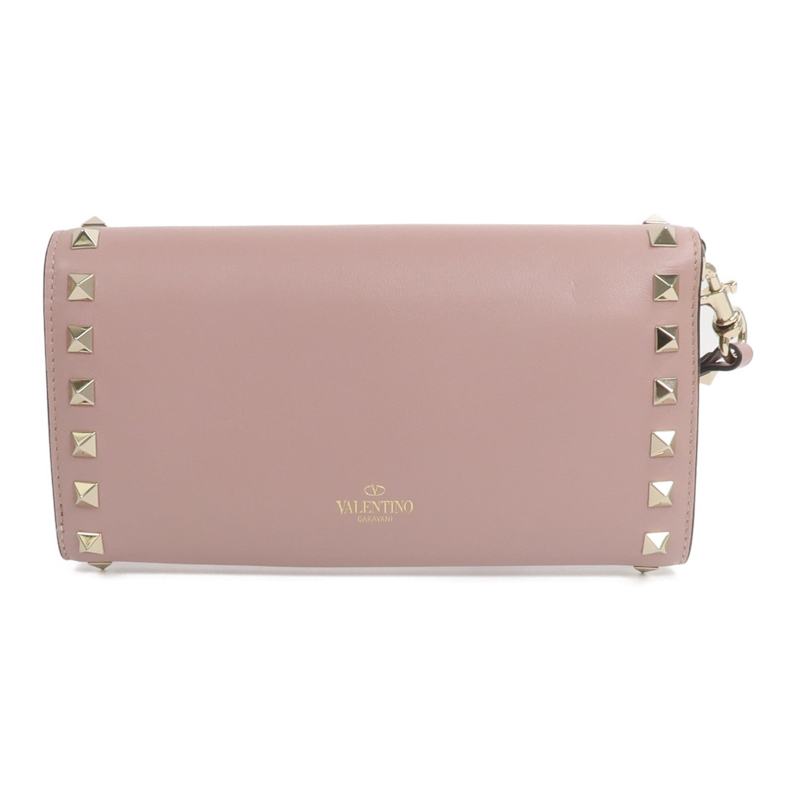 Valentino 牛皮皮革Rockstud Wristlet Wallet長錢包