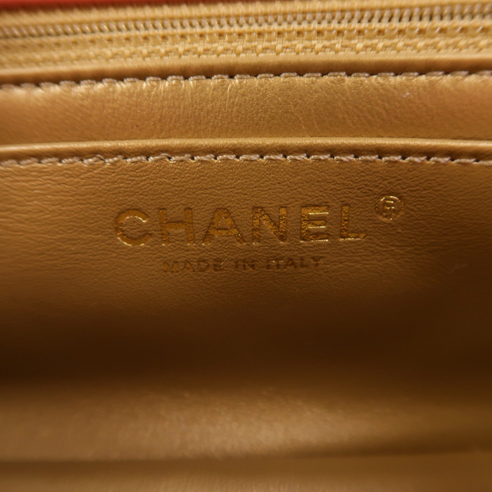 CHANEL 羊皮皮革Classic 20 With Gold Ball鏈帶肩背袋