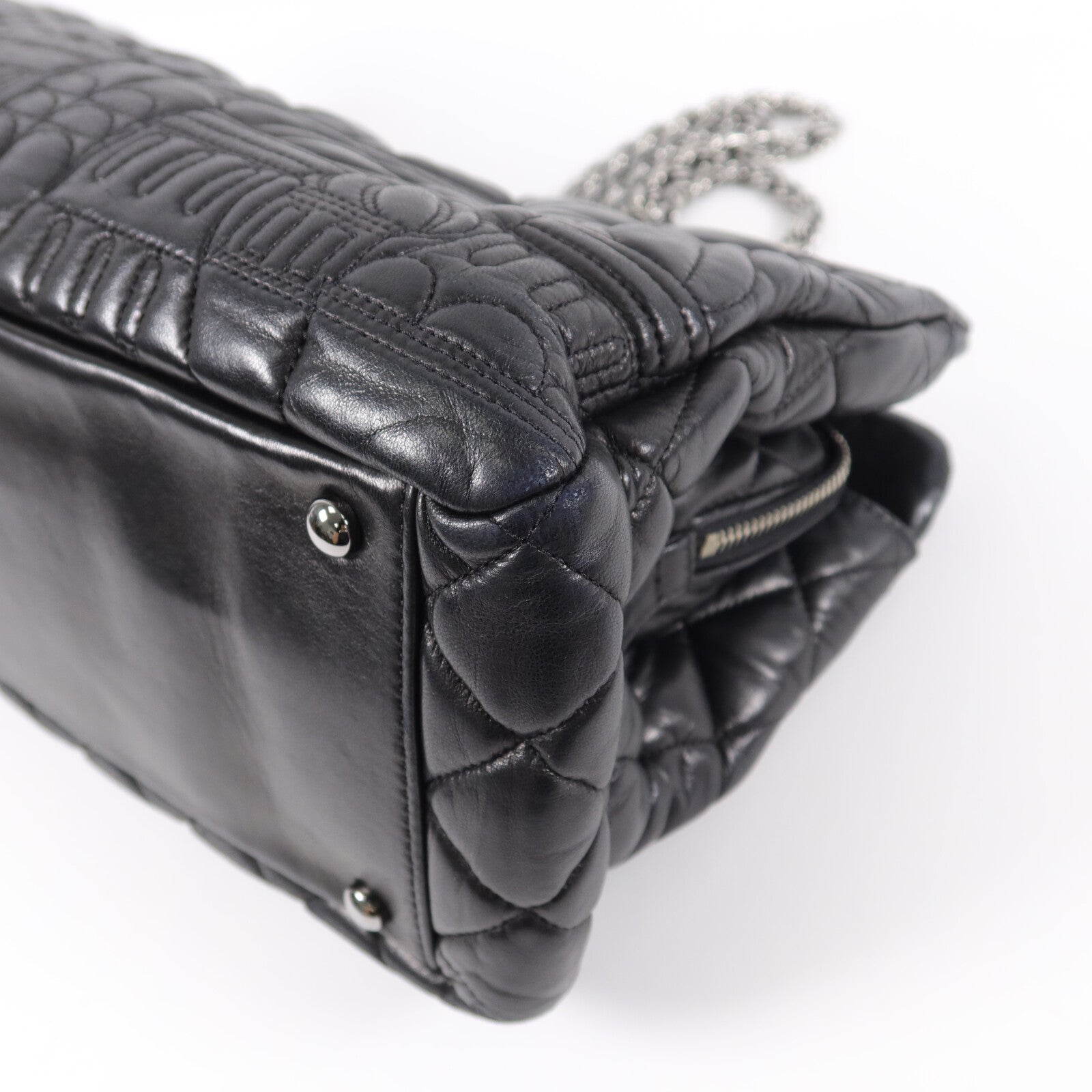 CHANEL 羊皮皮革Paris Moscow Tote鏈帶肩背袋