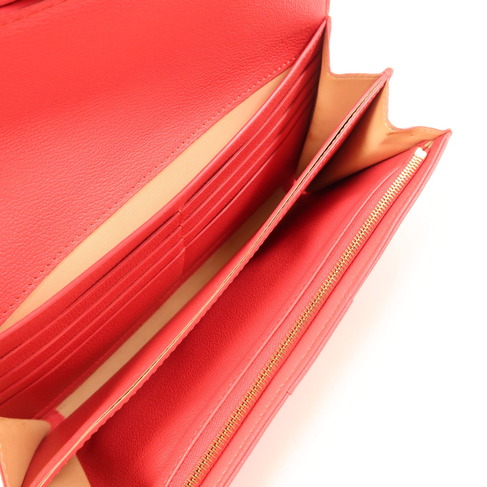 Delvaux 牛皮皮革Brillant Long Wallet銀扣長錢包