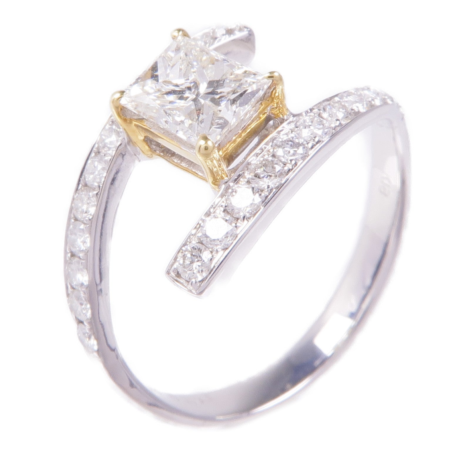 JEWELRY 【激減優惠】18K白金Diamond Ring鑽石戒指US#6.75