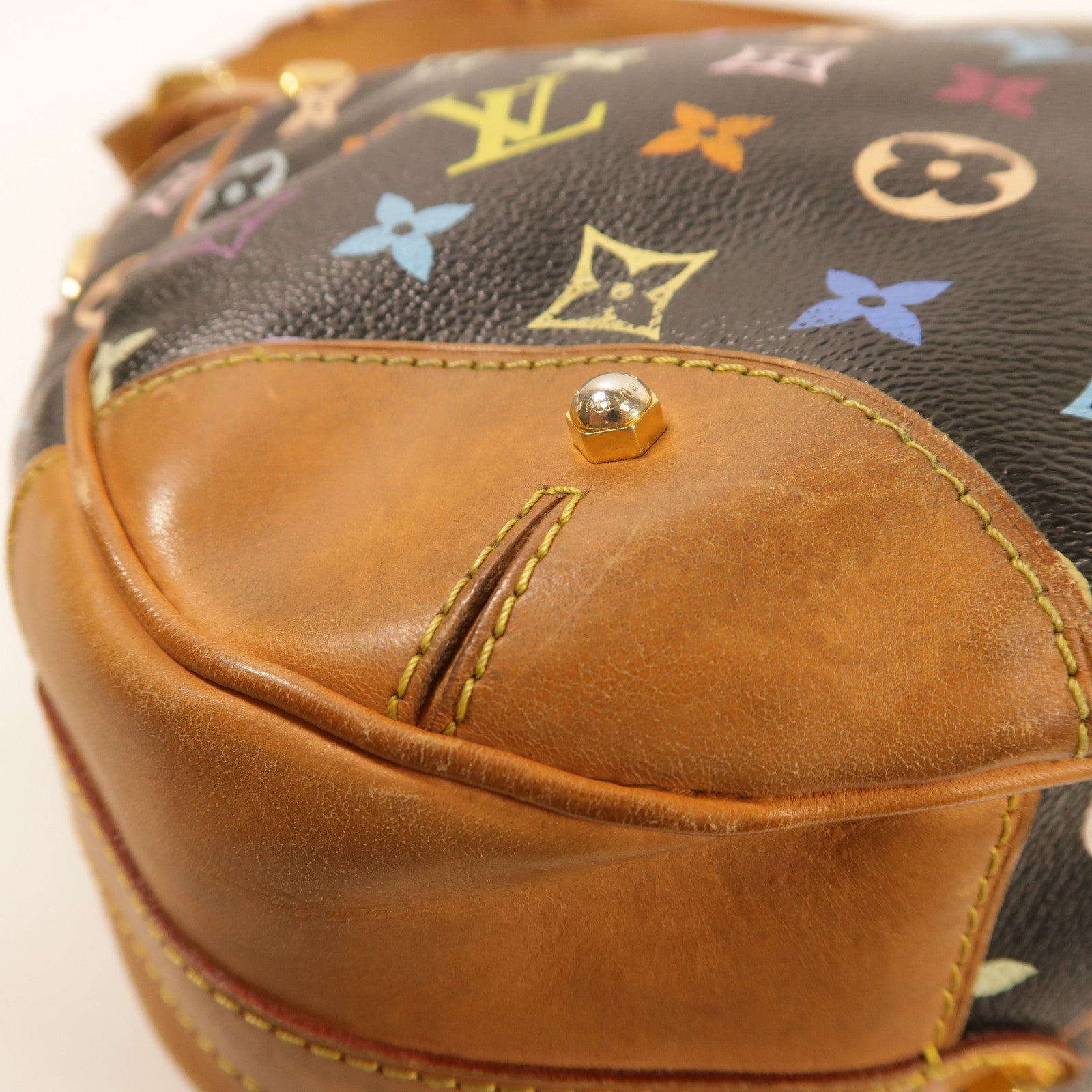 LOUIS VUITTON Monogram Multicolore Greta金扣肩背袋