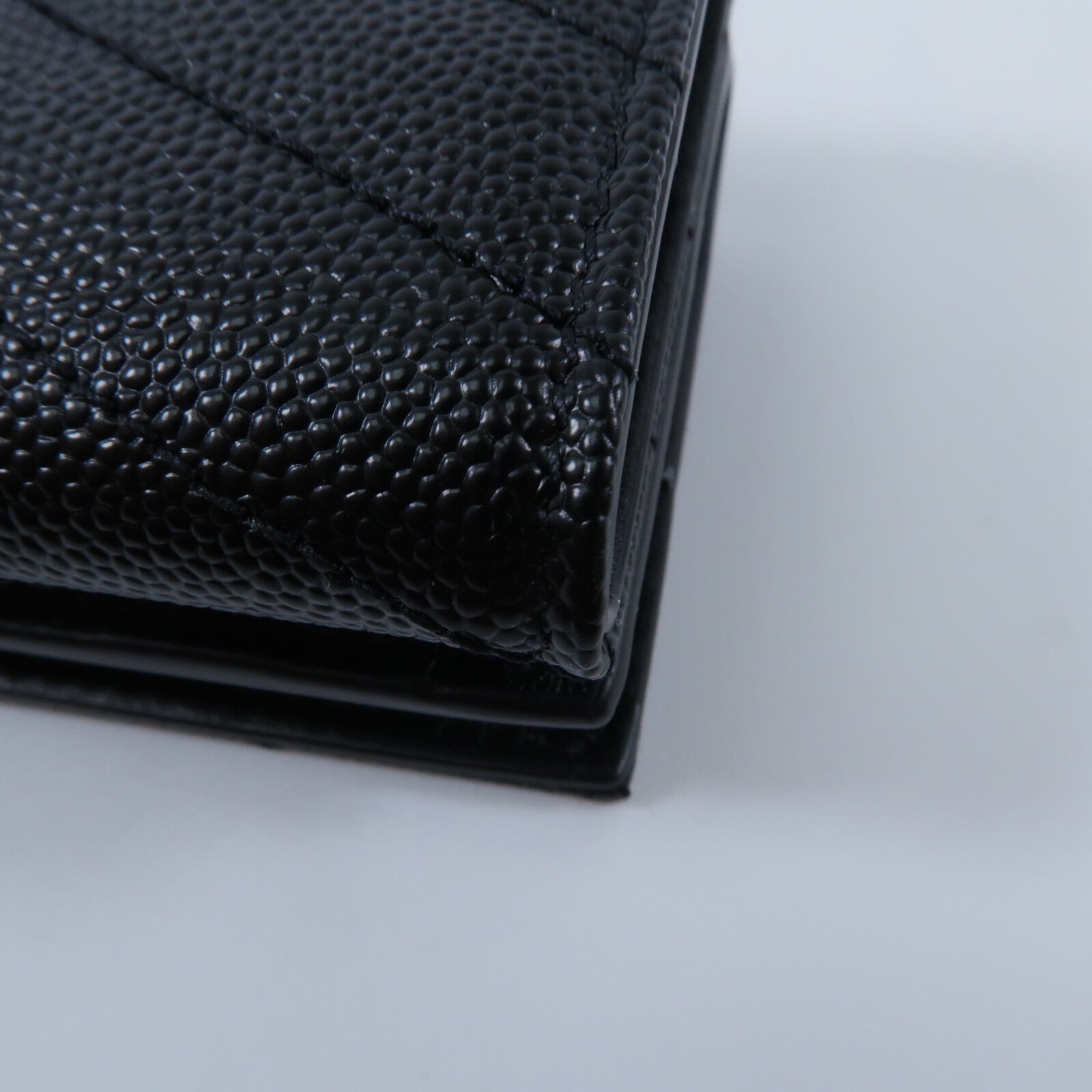 SAINT LAURENT 牛皮皮革Cassandre Matelasse Origami Tiny Wallet銀包