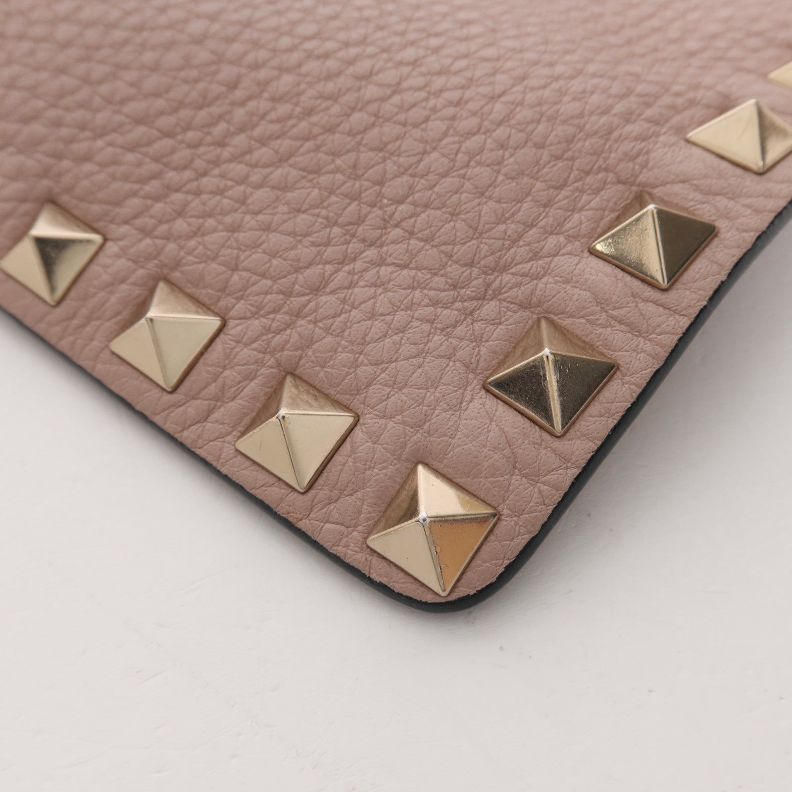 Valentino 牛皮皮革Clutch金扣手拿包