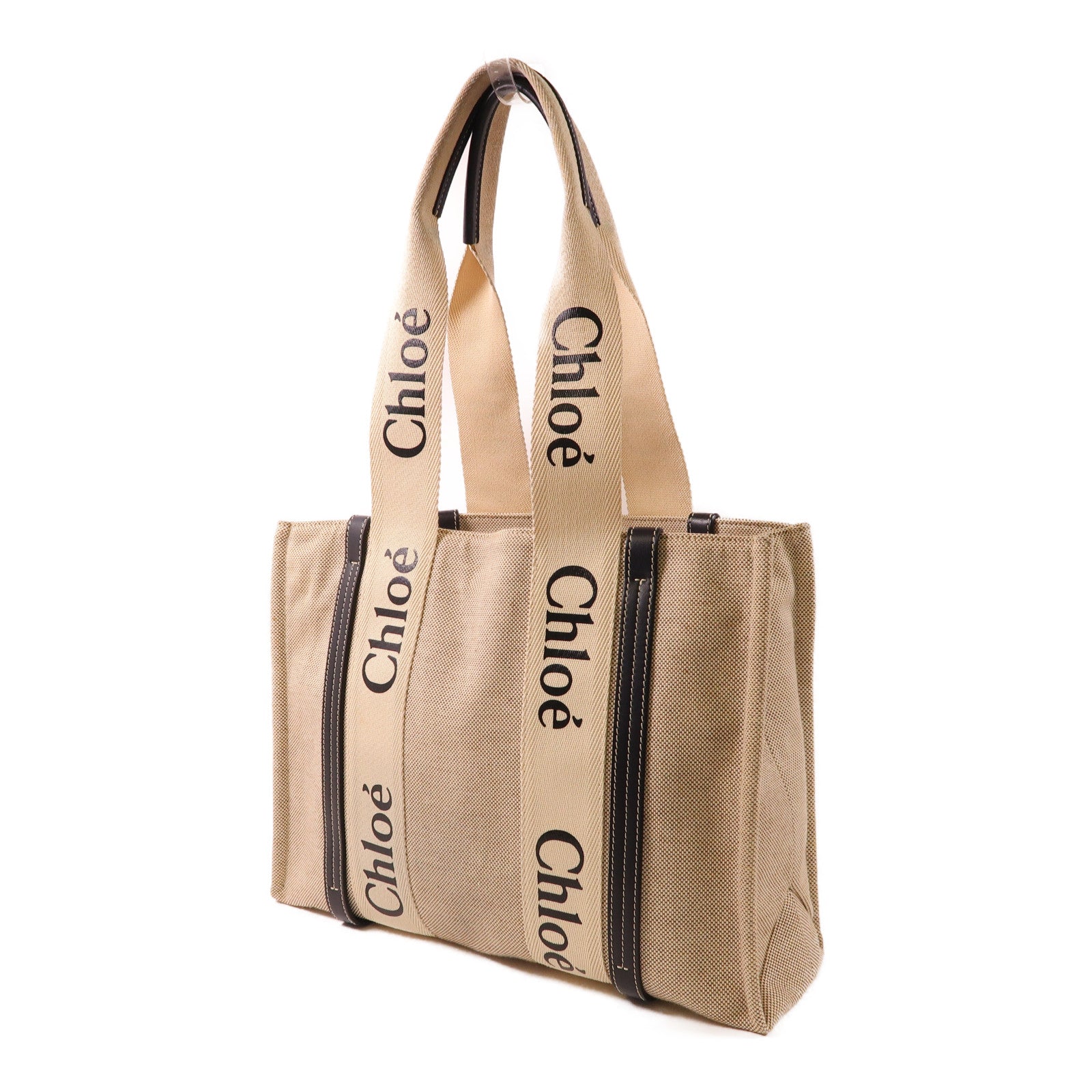 Chloe 帆布Woody Tote Bag手挽袋