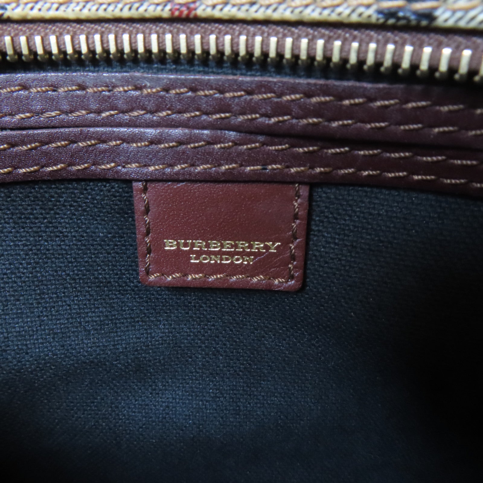 BURBERRY 塗層帆布Hand Bag金扣手挽袋米色