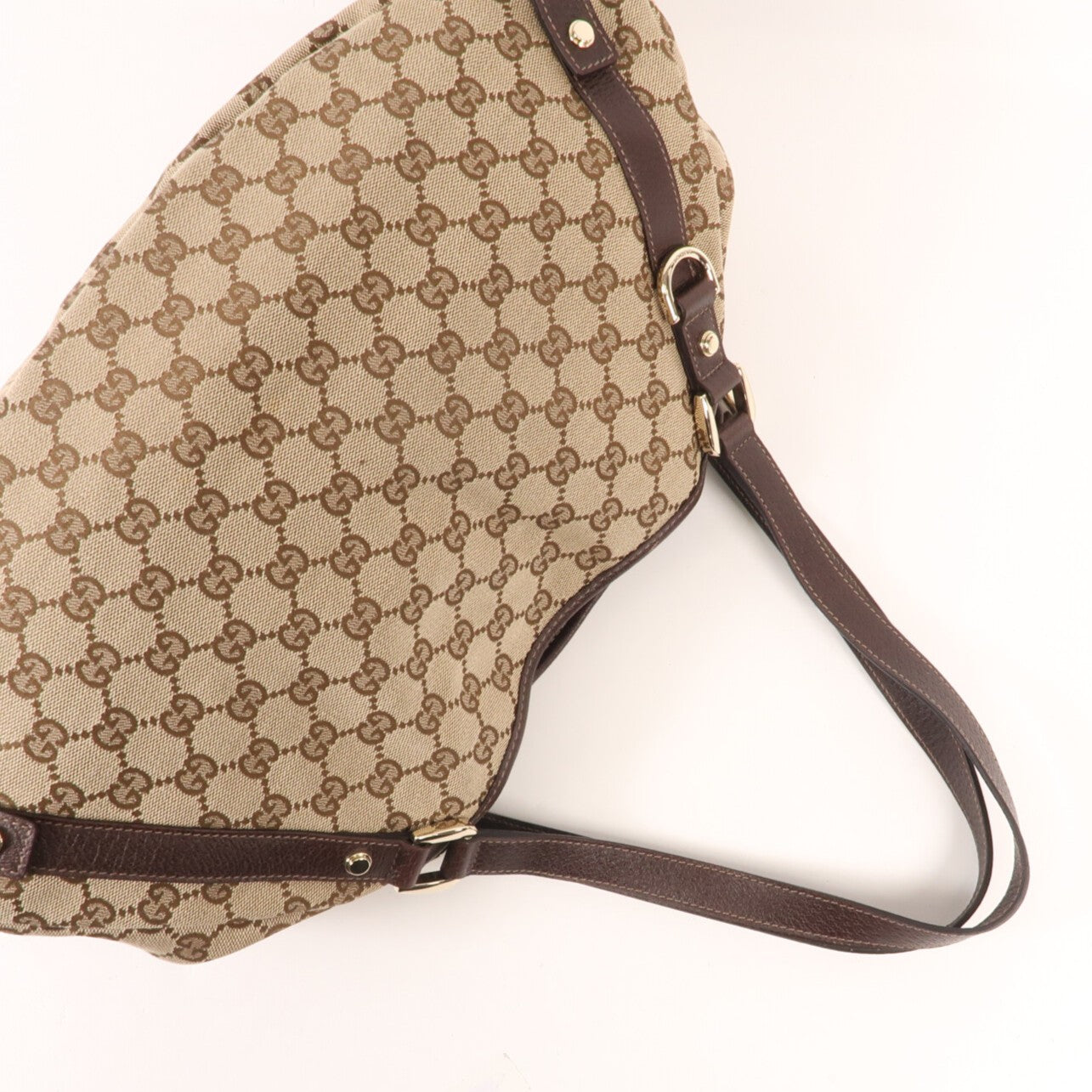 GUCCI 帆布Abbey金扣肩背袋