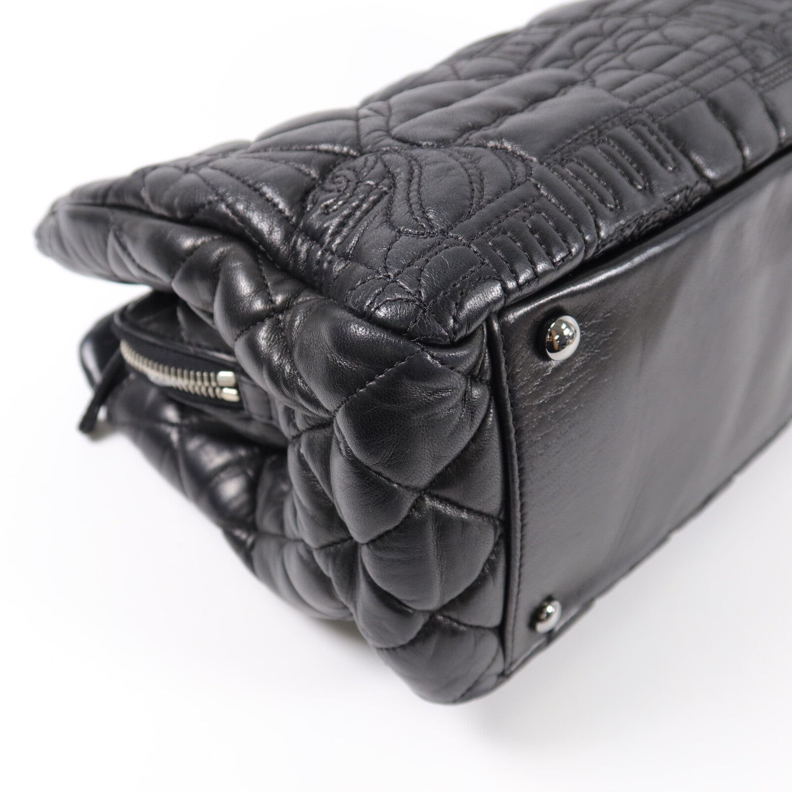 CHANEL 羊皮皮革Paris Moscow Tote鏈帶肩背袋