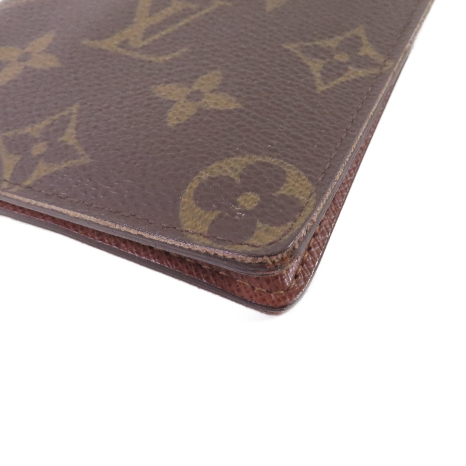 LOUIS VUITTON Monogram Porte Billet 6 Carte Credit Wallet短錢包啡色