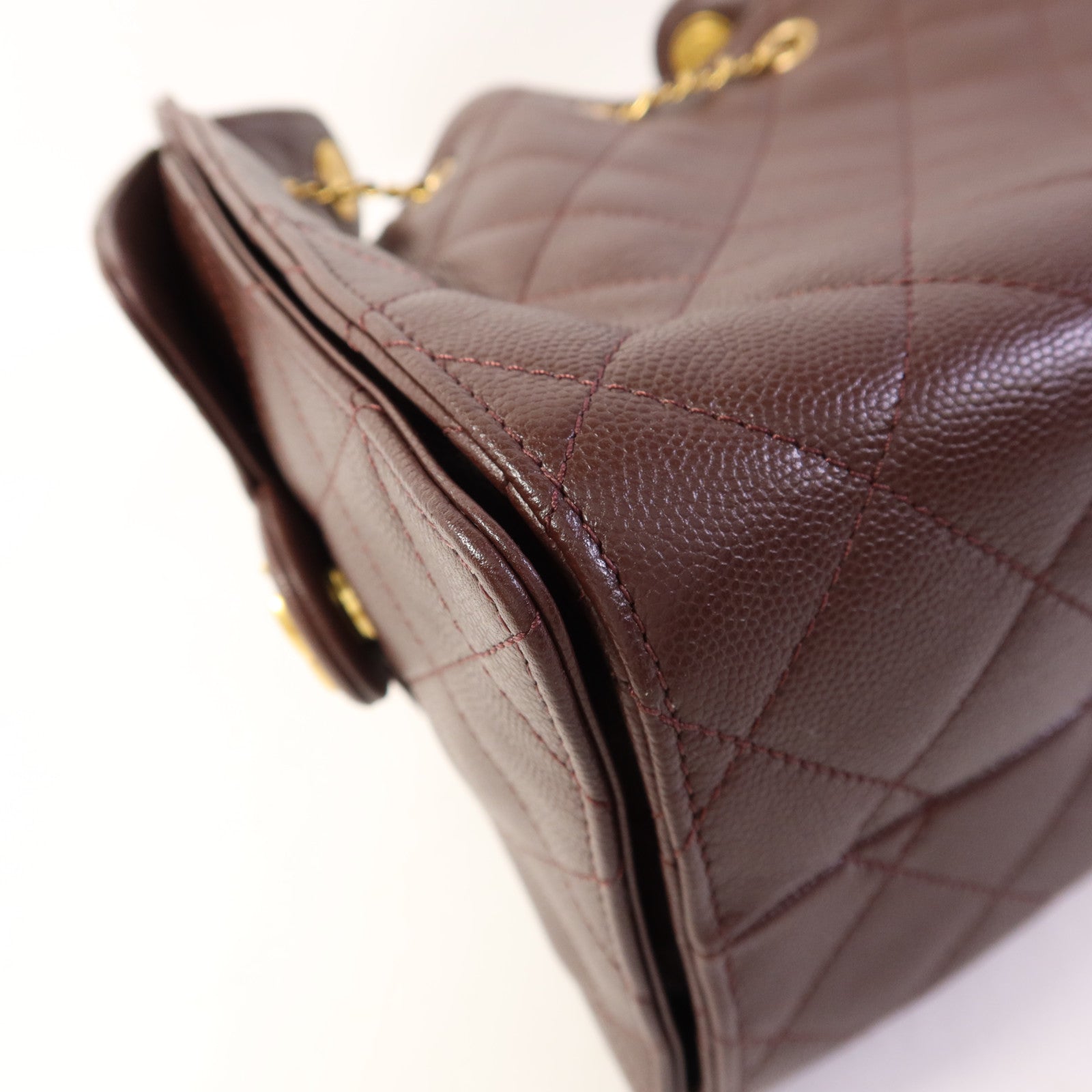 CHANEL 牛皮皮革Chanel 25 Small金扣鏈帶肩背袋