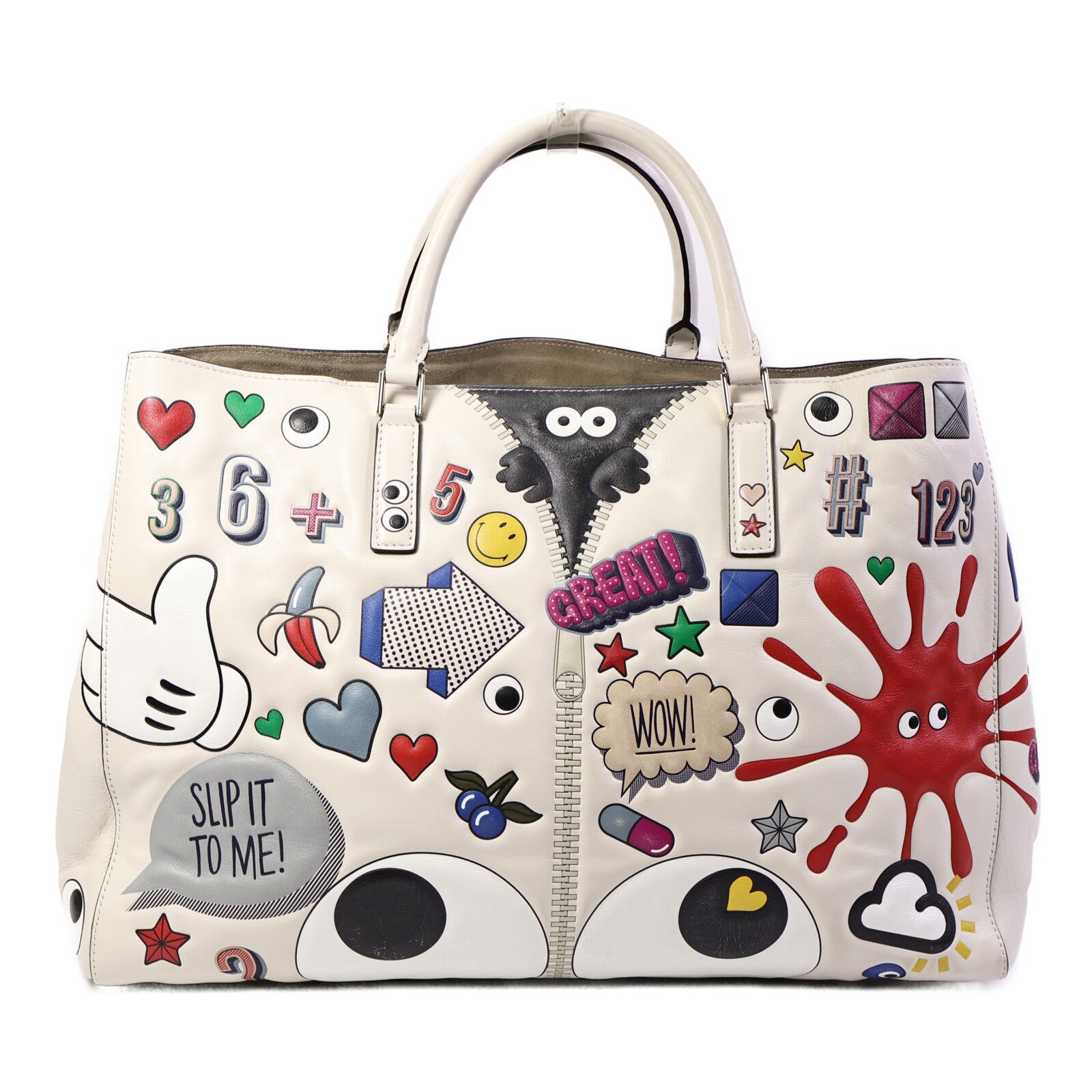 ANYA HINDMARCH 牛皮皮革Tote Bag手挽袋