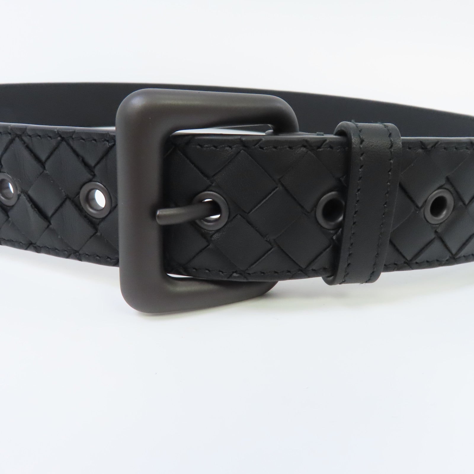 BOTTEGA VENETA 牛皮皮革Belt皮帶黑色