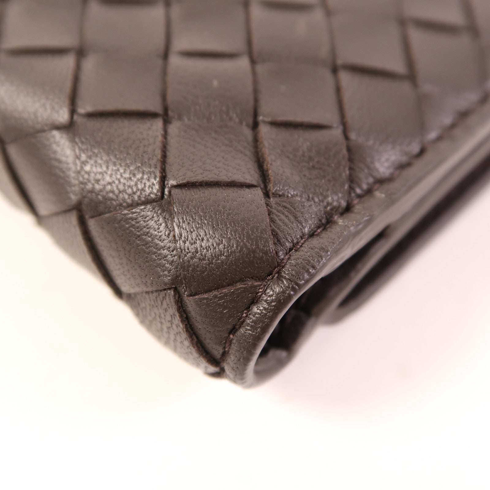 BOTTEGA VENETA 牛皮皮革Wallet銀扣錢包