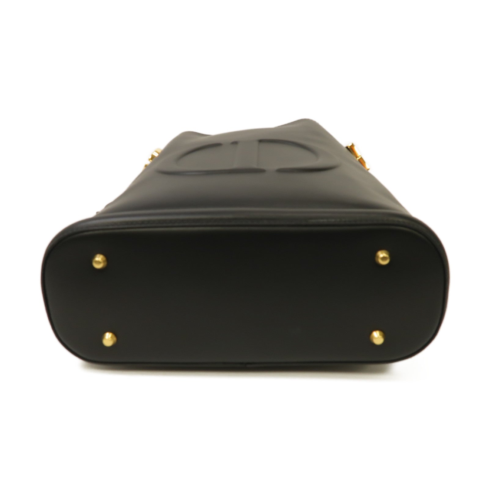 Dior 牛皮皮革2way Shoulder Bag金扣手挽肩背兩用袋黑色