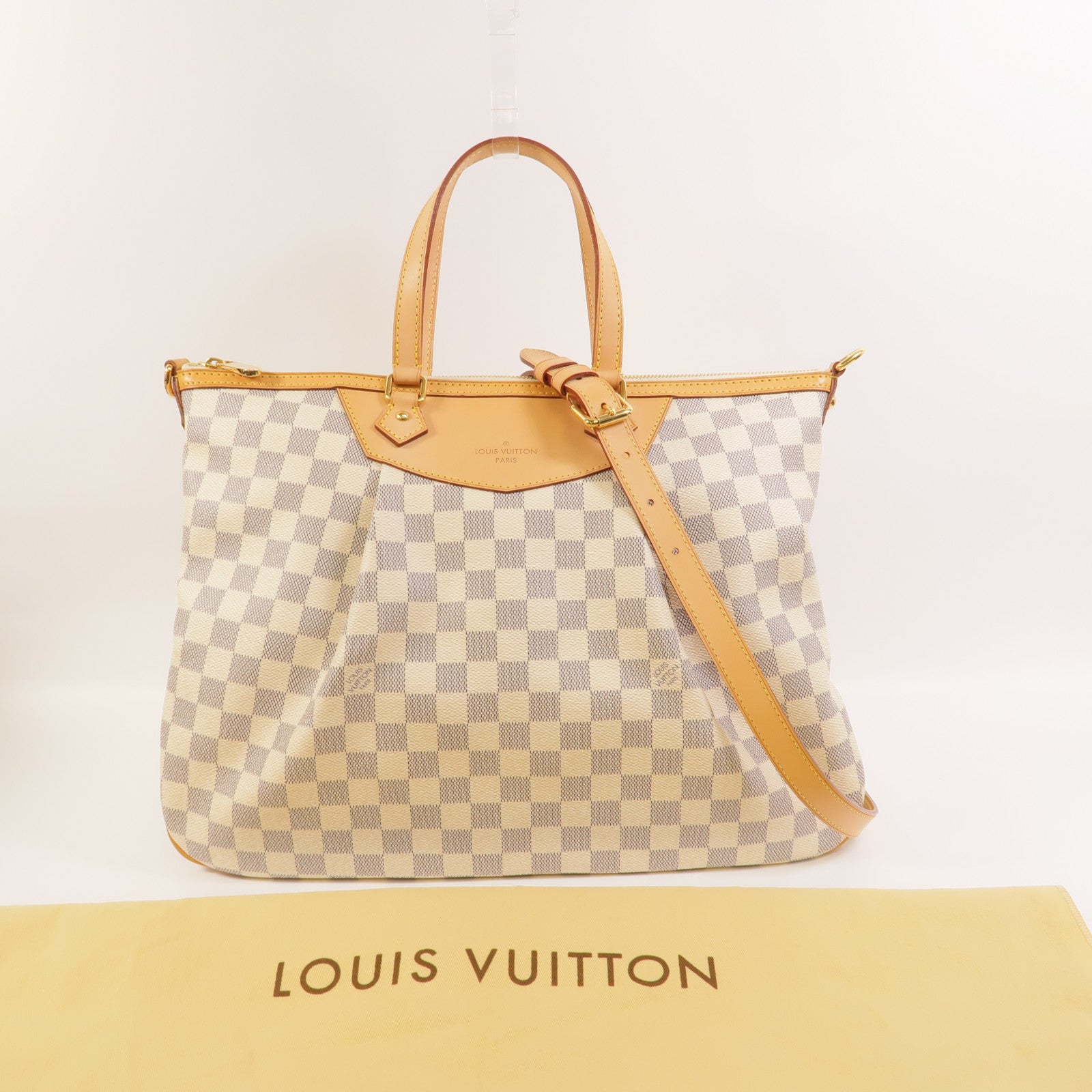 LOUIS VUITTON Damier Azur Siracusa GM手挽肩背兩用袋