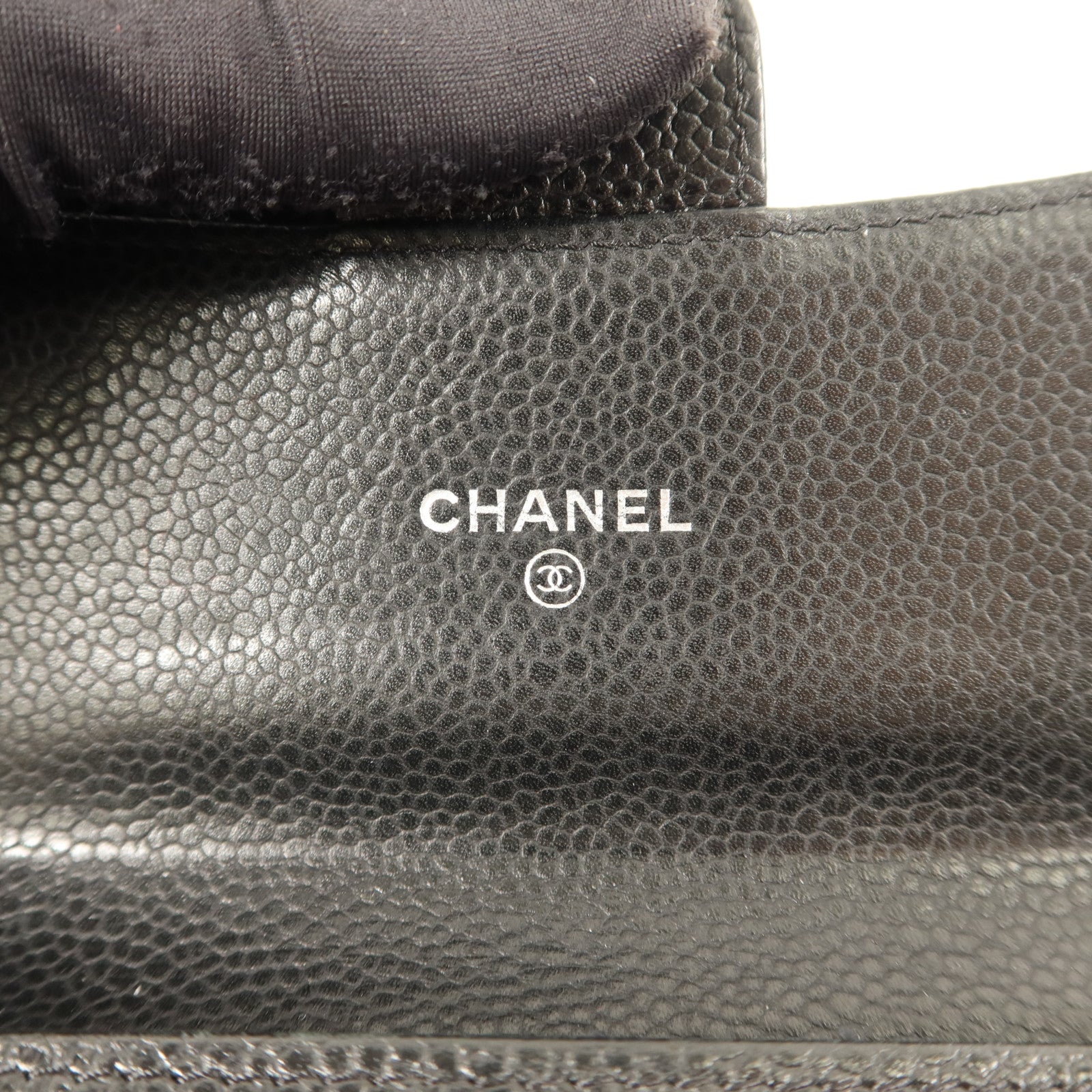 CHANEL 牛皮皮革Wallet銀扣錢包
