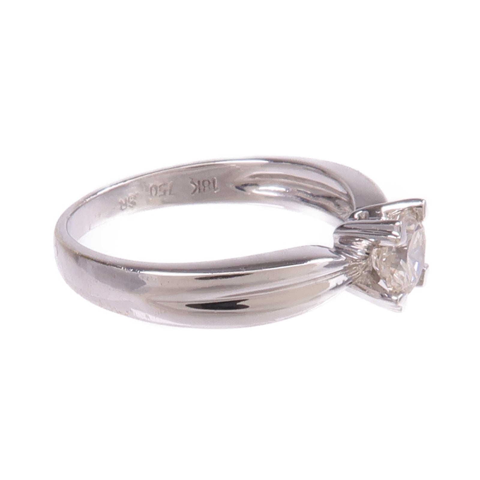 JEWELRY 【激減優惠】18K白金Diamond Ring鑽石戒指US#3.75