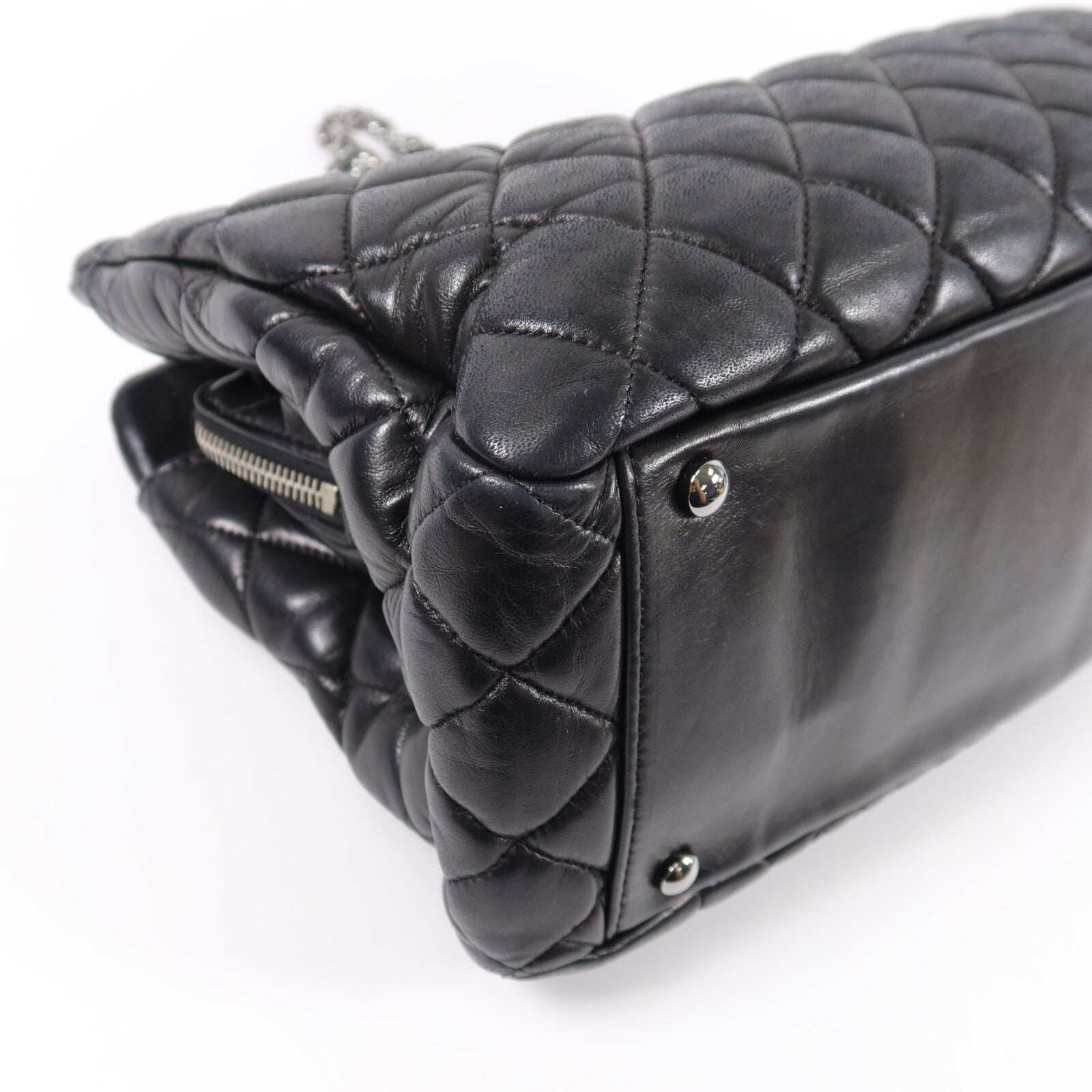 CHANEL 羊皮皮革Paris Moscow Tote鏈帶肩背袋