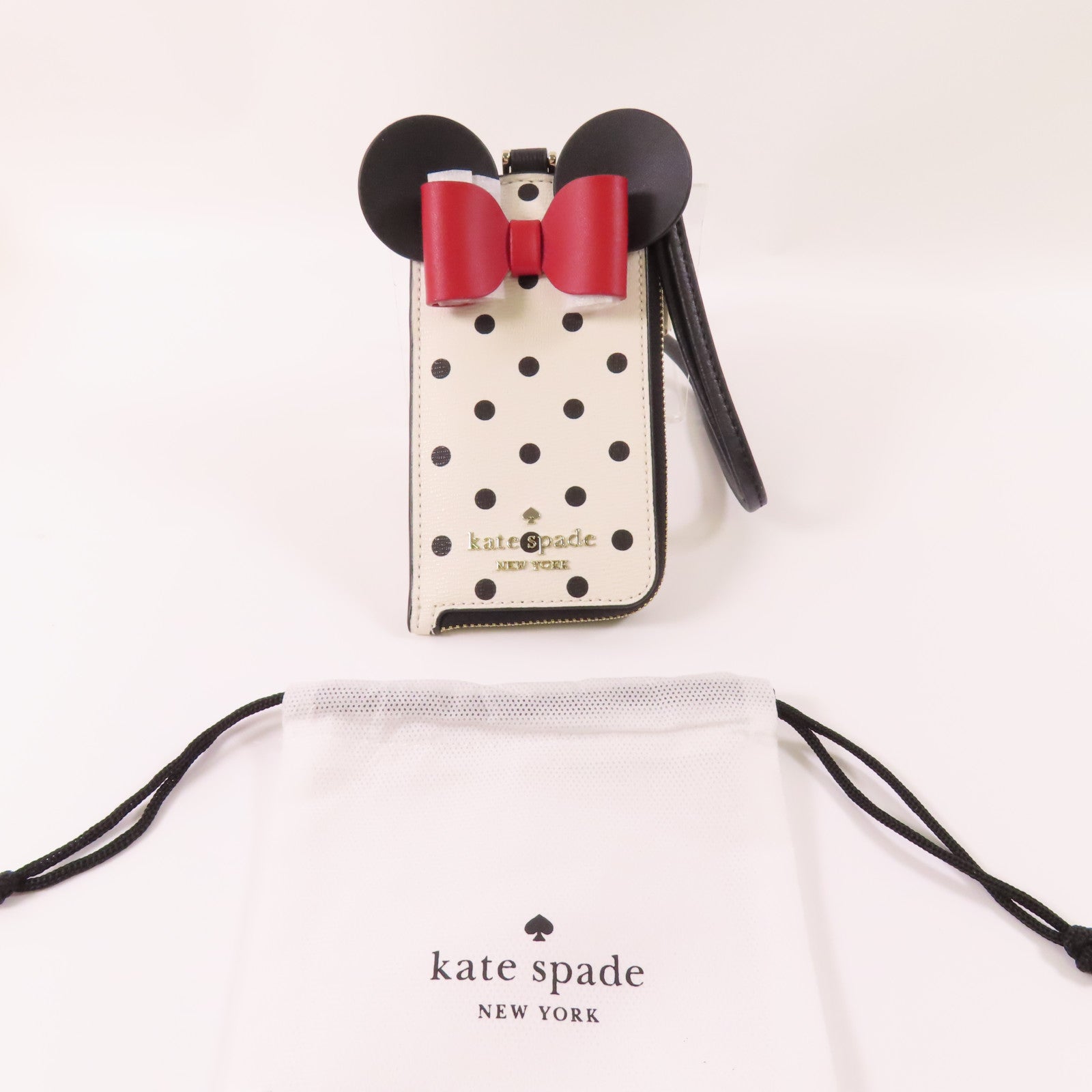 Kate Spade 牛皮皮革Card Case銀扣卡片套