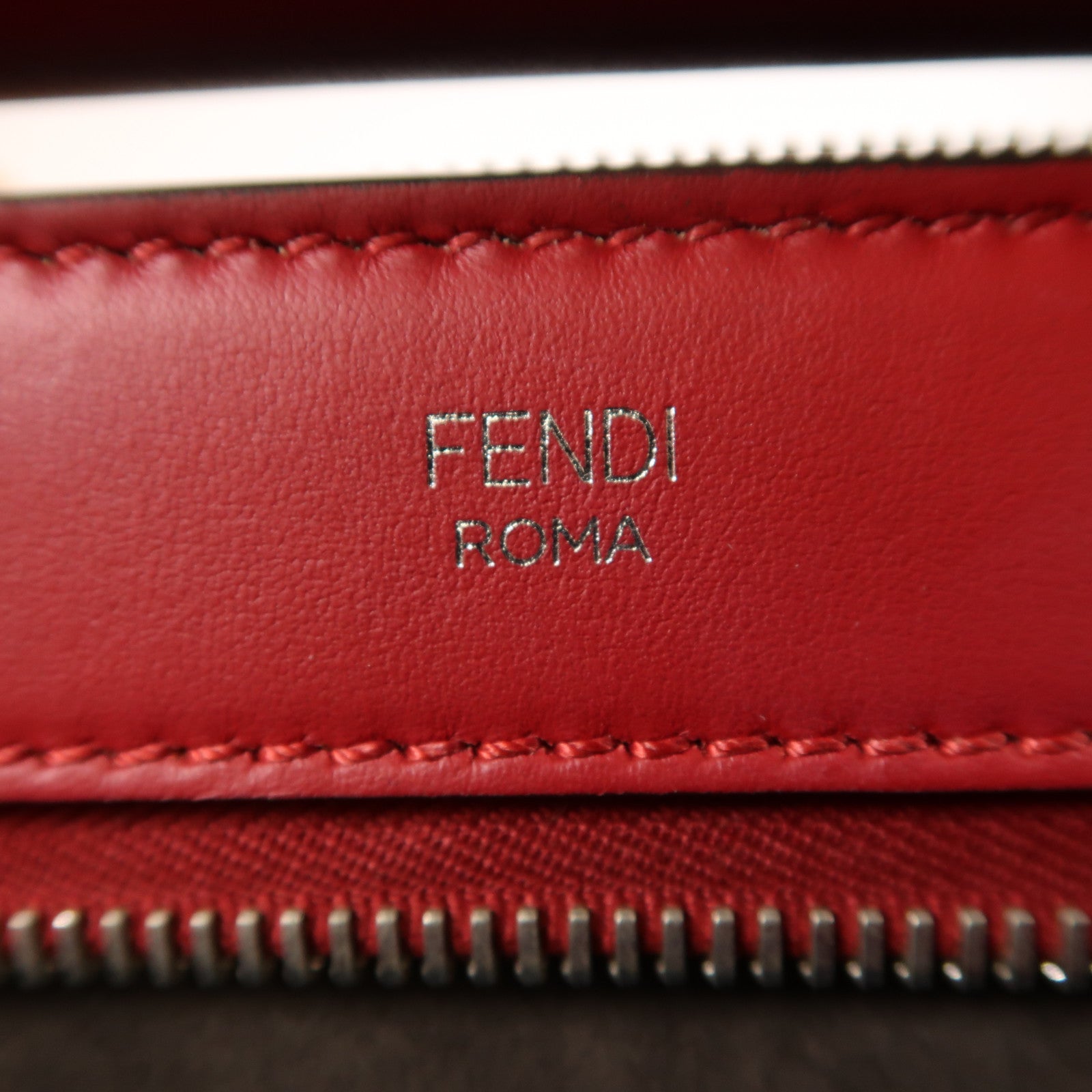 FENDI 牛皮皮革Dotcom銀扣手挽肩背兩用袋
