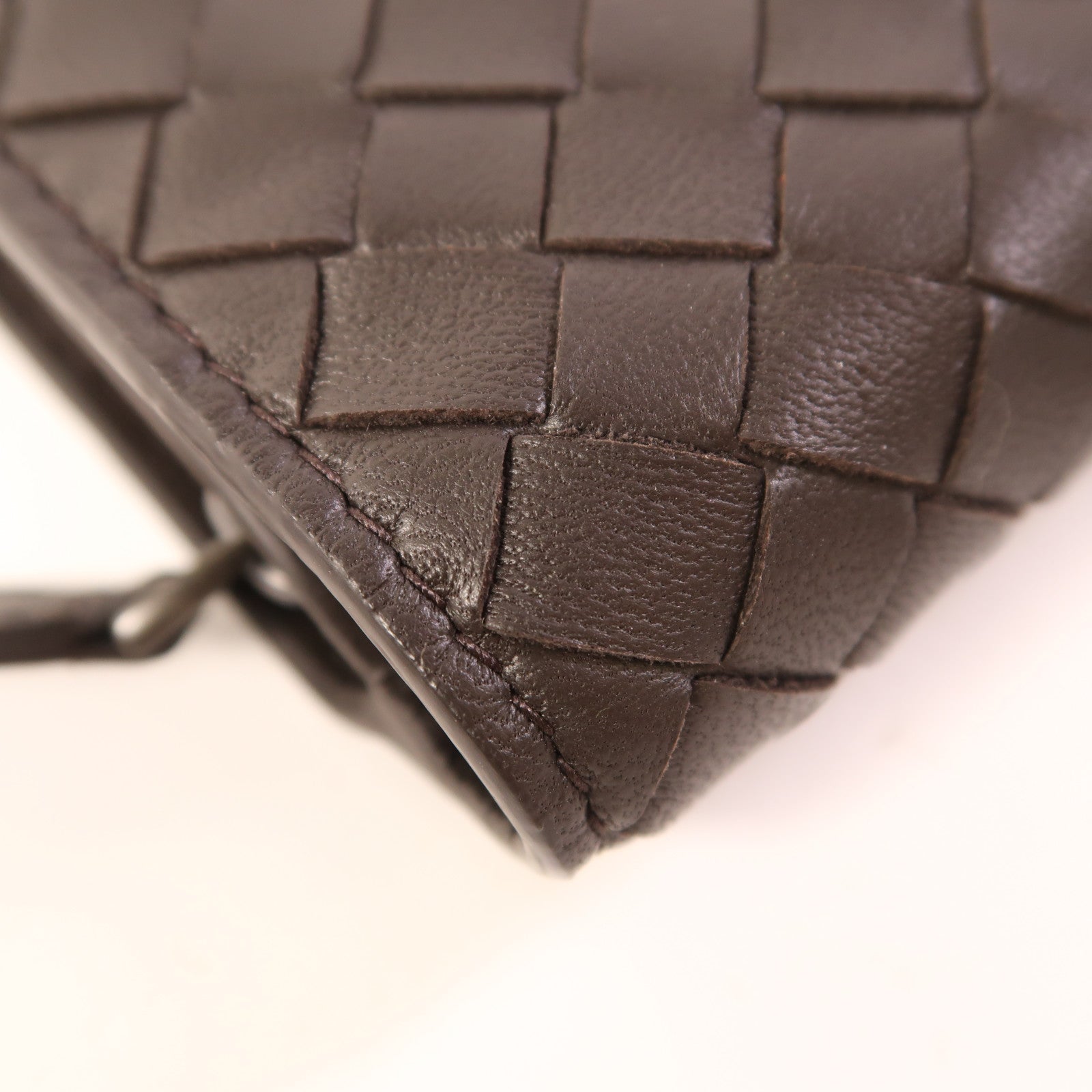 BOTTEGA VENETA 牛皮皮革Wallet銀扣錢包