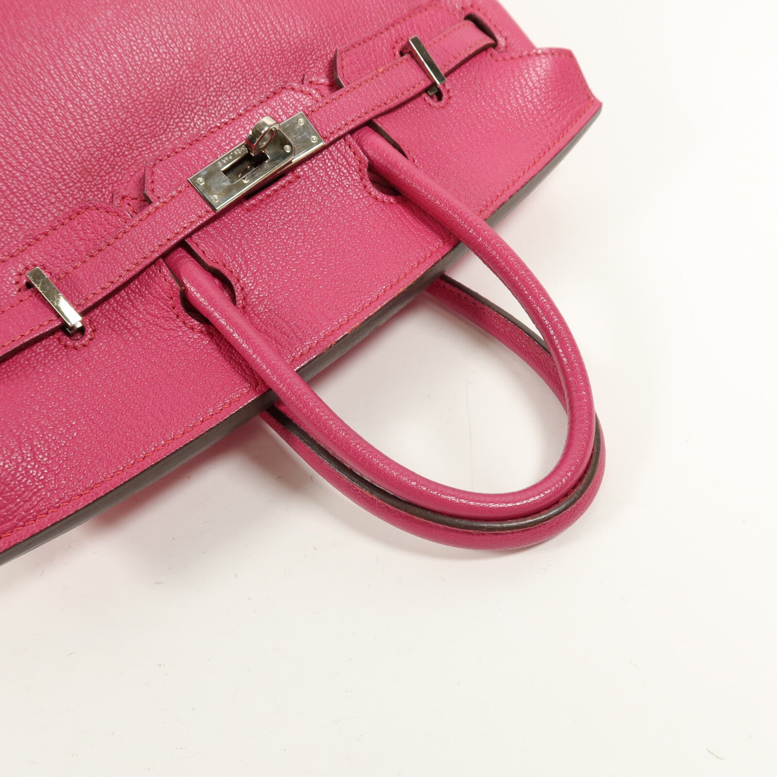 HERMES Chevre皮革Birkin 25手挽袋Rose Pourpre