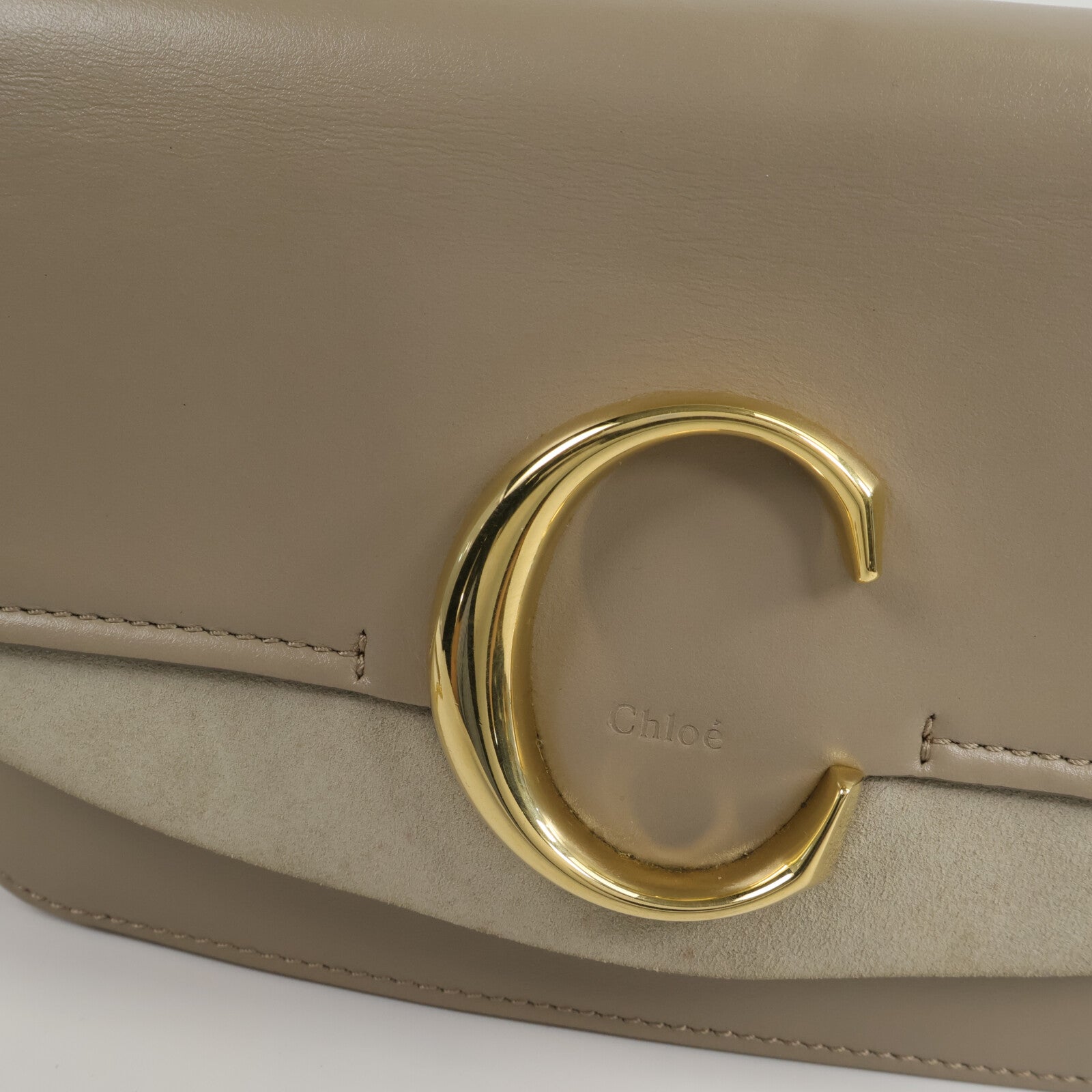 Chloe 牛皮皮革C Chain Bag鏈帶肩背袋