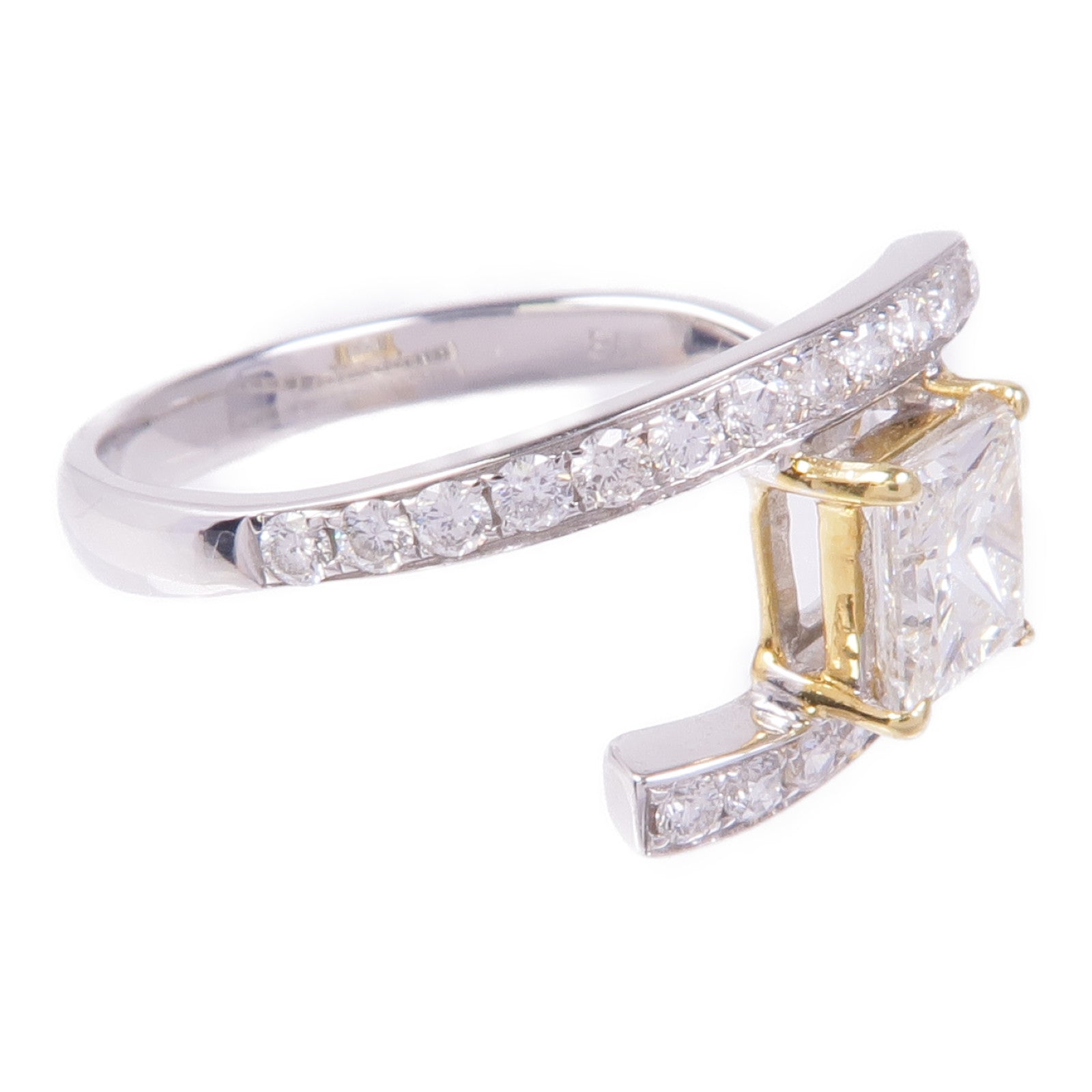 JEWELRY 【激減優惠】18K白金Diamond Ring鑽石戒指US#6.75
