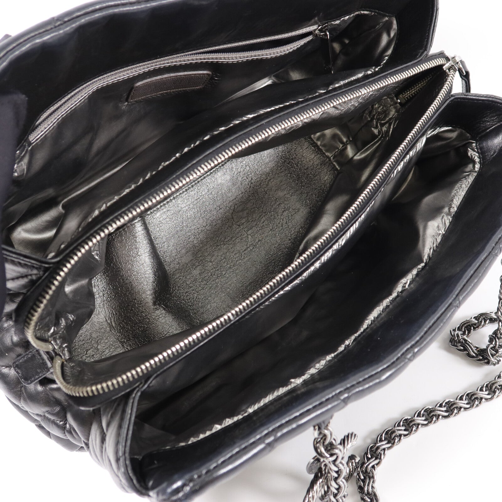 CHANEL 羊皮皮革Paris Moscow Tote鏈帶肩背袋