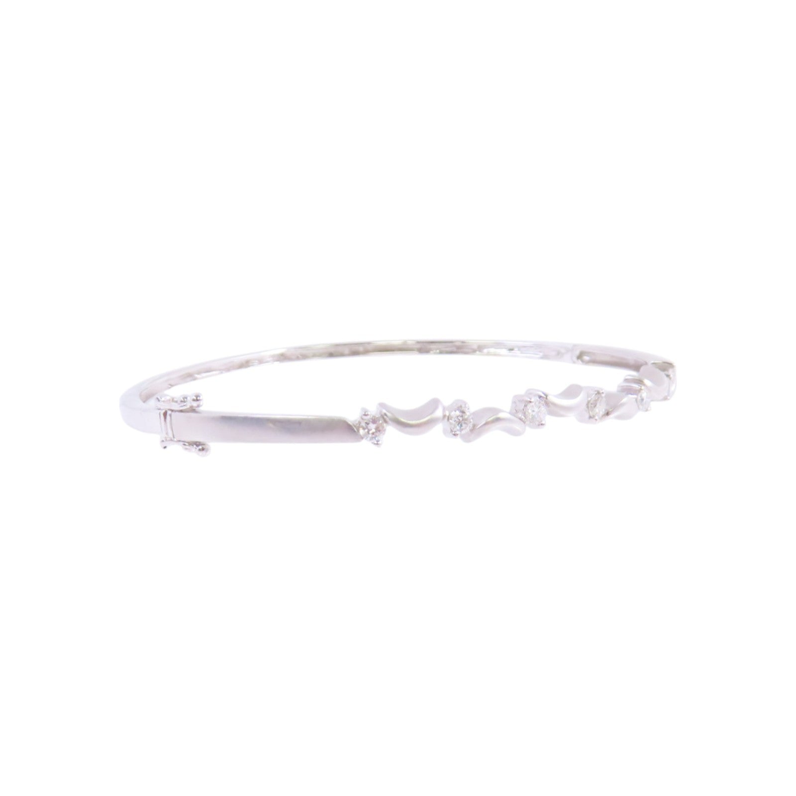 JEWELRY 【激減優惠】18K白金/鑽石Diamond Bangle手鐲