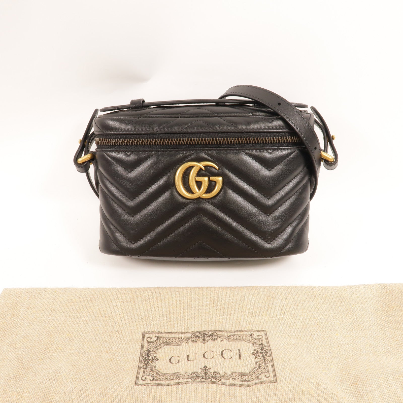GUCCI 牛皮皮革Marmont Mini bag手挽肩背兩用袋