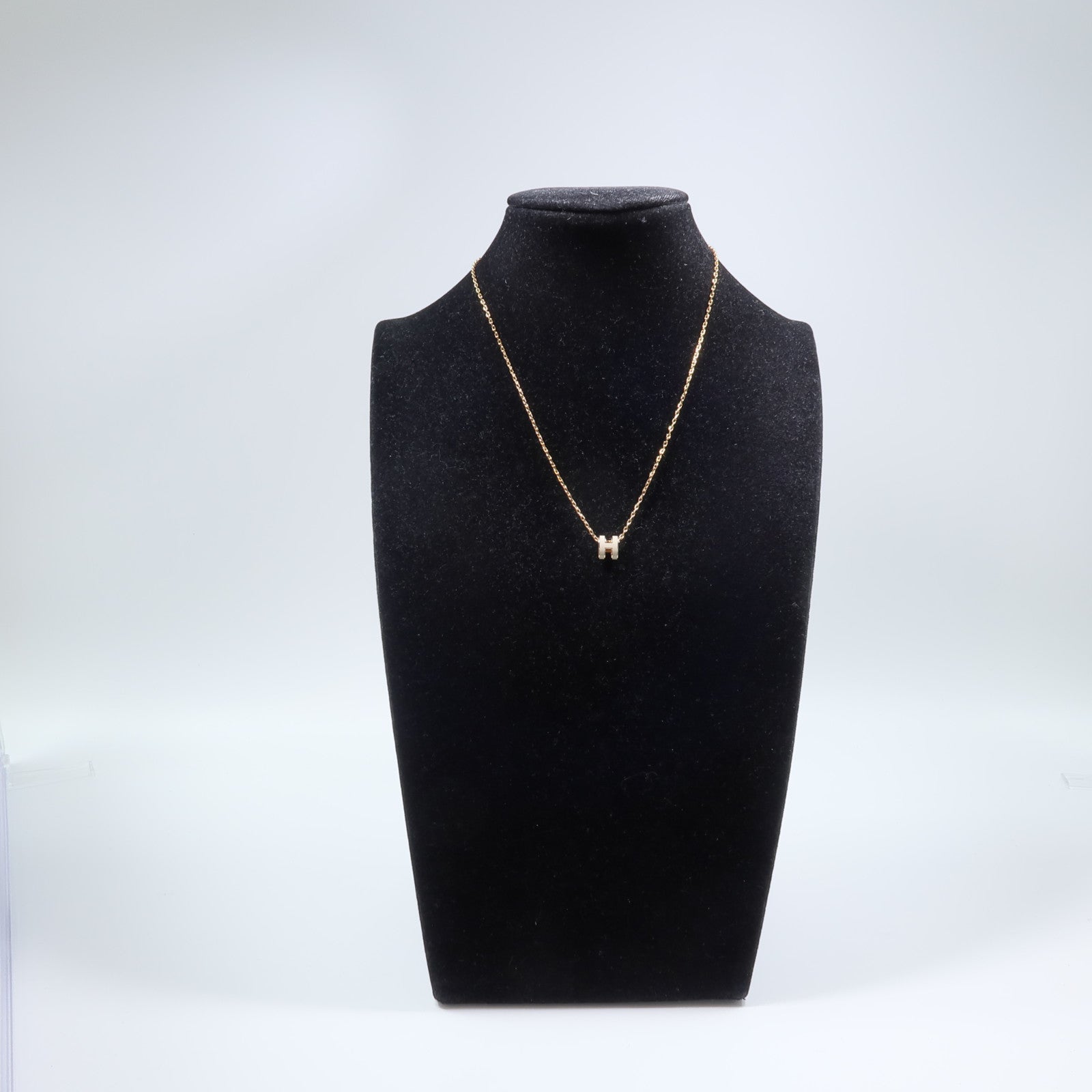 HERMES 金屬/琺瑯Mini Pop H Necklace項鍊