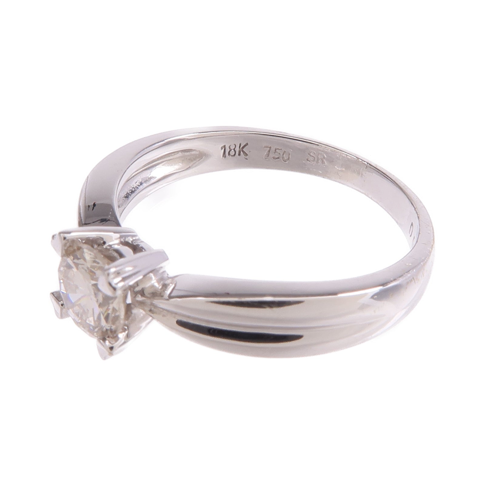 JEWELRY 【激減優惠】18K白金Diamond Ring鑽石戒指US#3.75