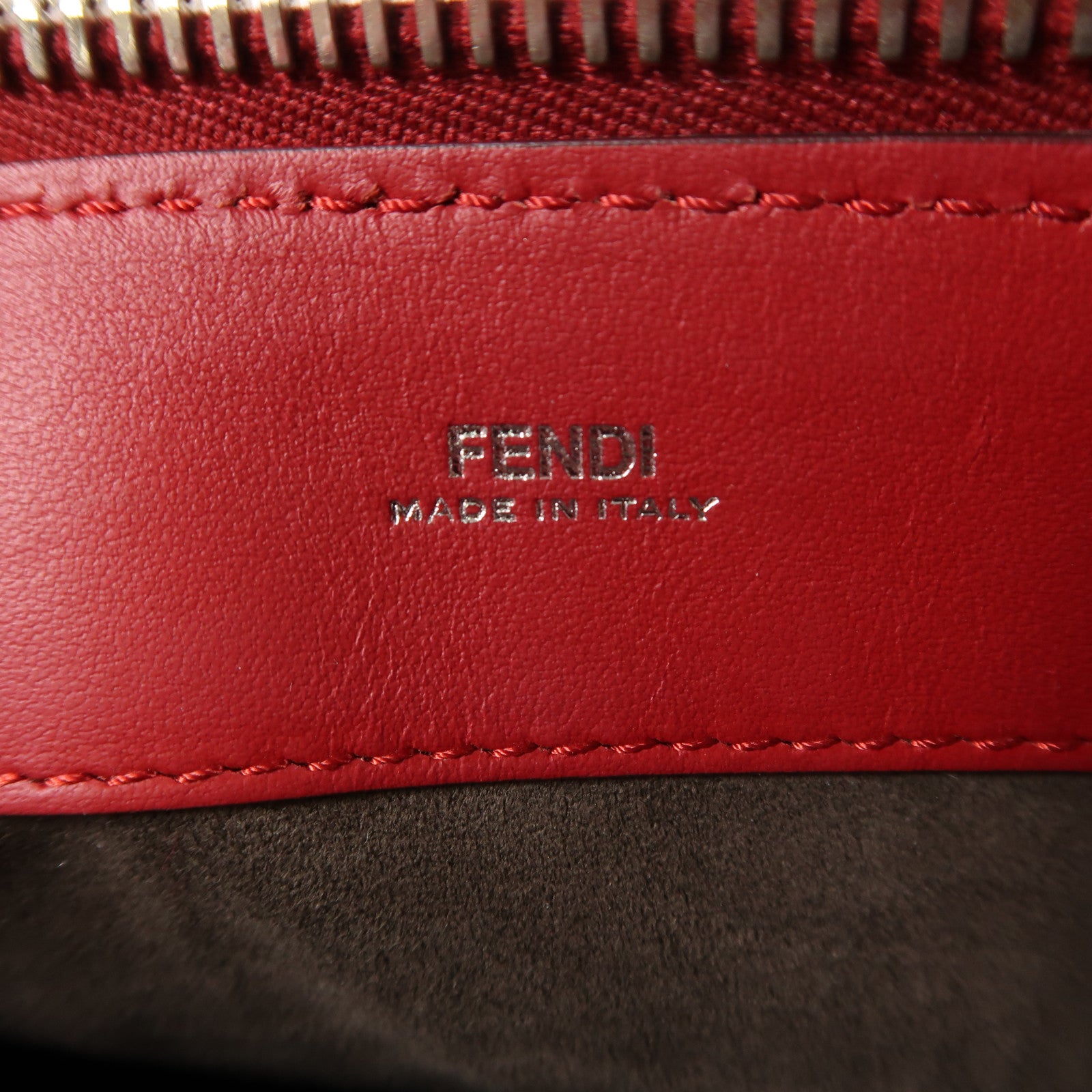 FENDI 牛皮皮革Dotcom銀扣手挽肩背兩用袋