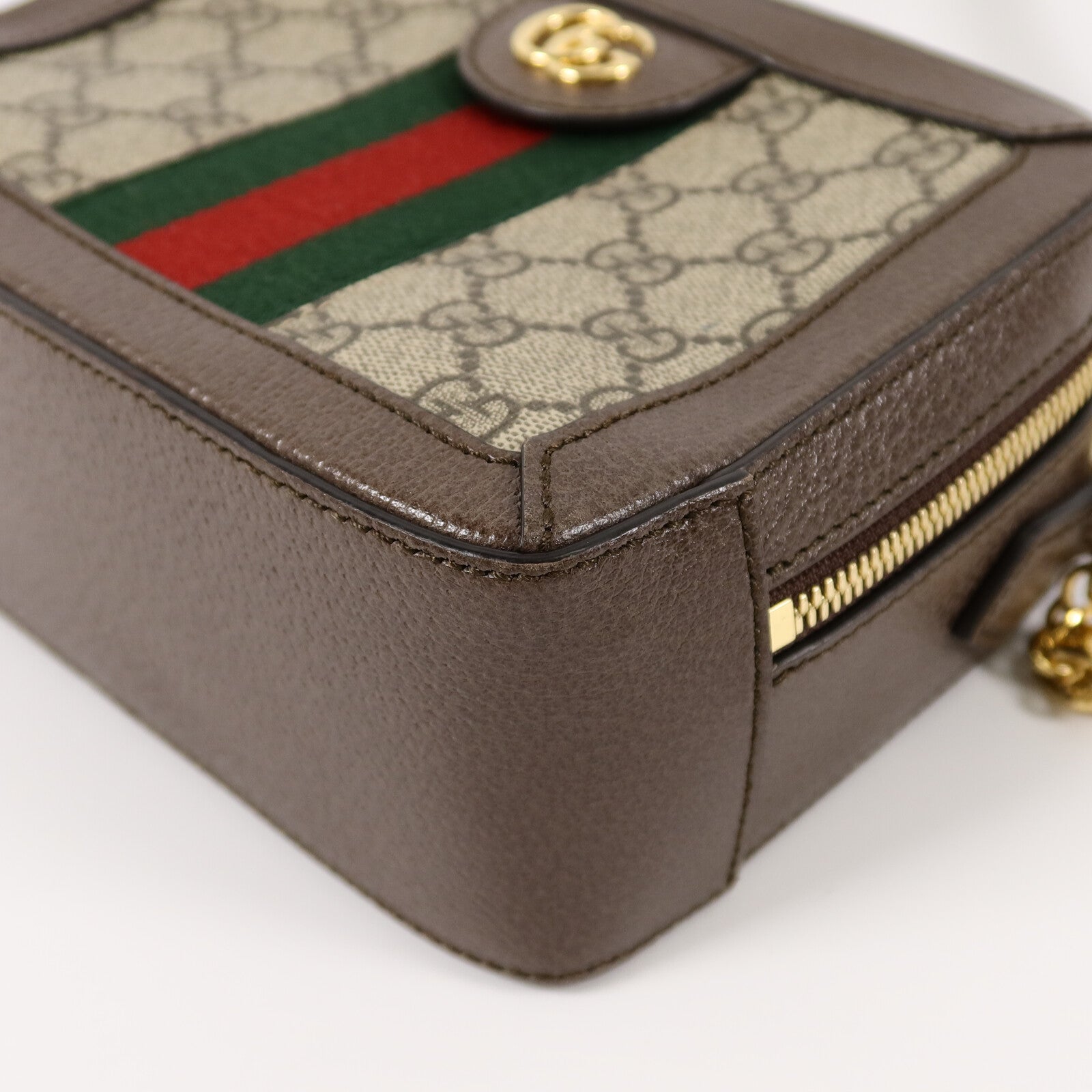 GUCCI 塗層帆布Ophidia GG Mini手挽肩背兩用袋